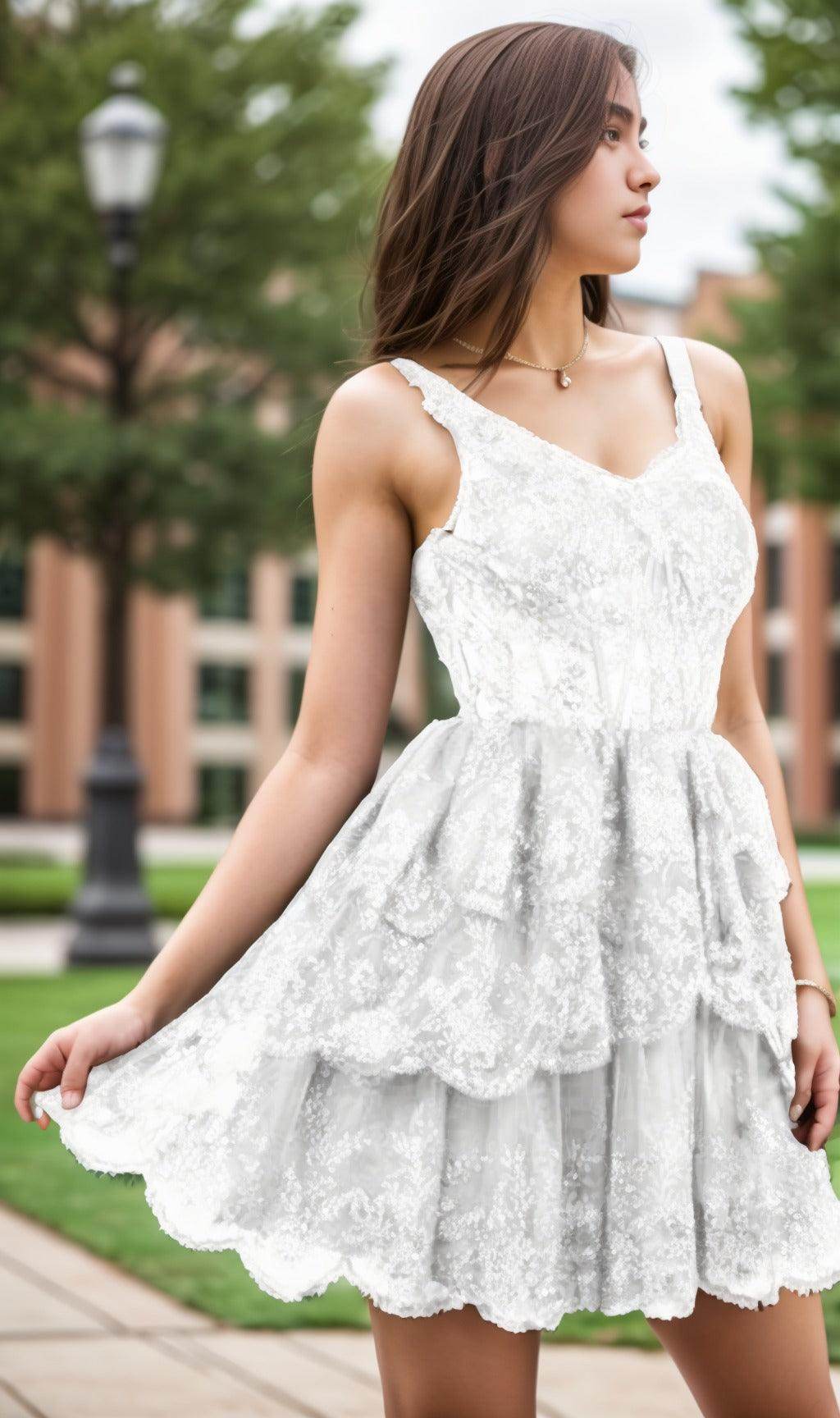 A-Line Short-Mini Tulle Graduation Dresses CS0548