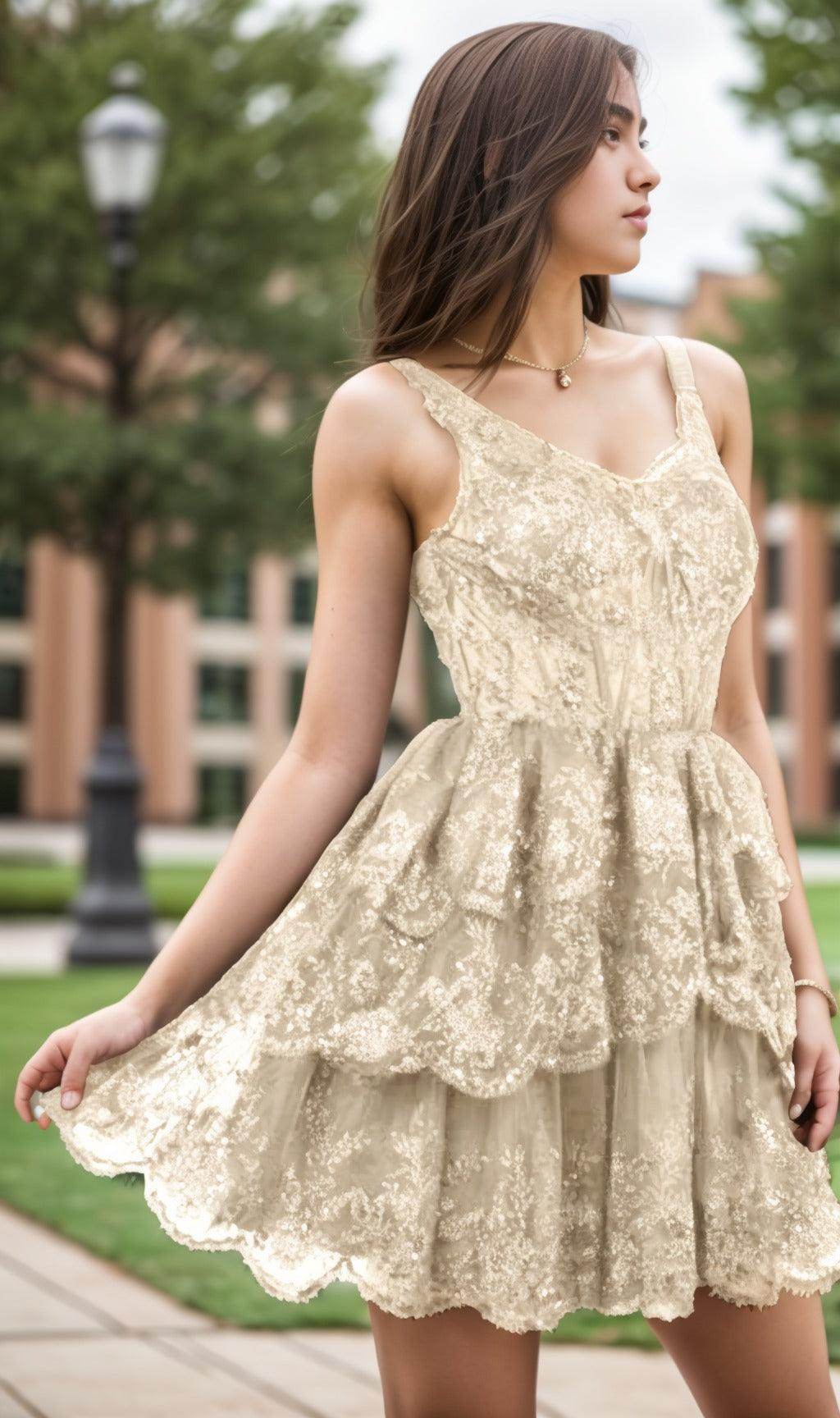 A-Line Short-Mini Tulle Graduation Dresses CS0548