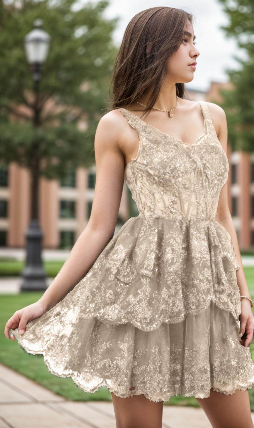 A-Line Short-Mini Tulle Graduation Dresses CS0548