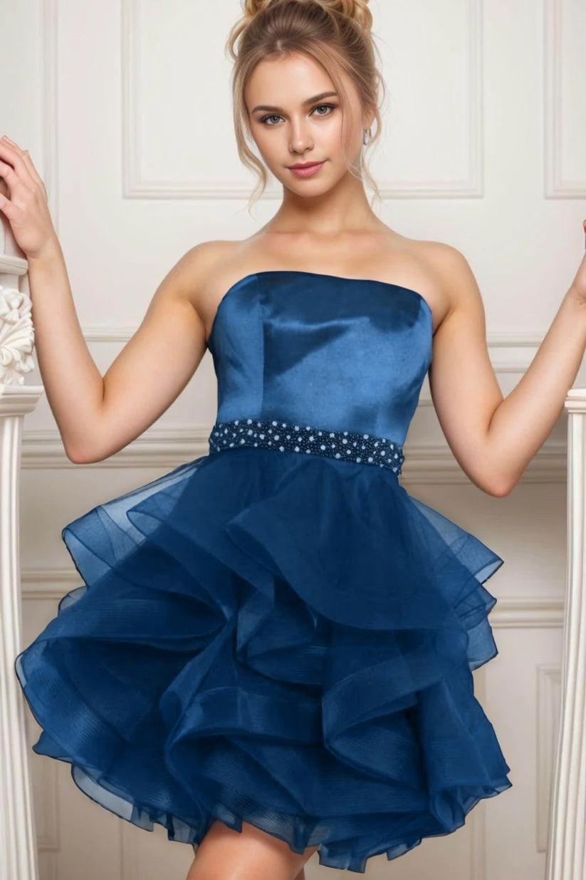Ball Gown Short-Mini Organza Graduation Dresses CS0550