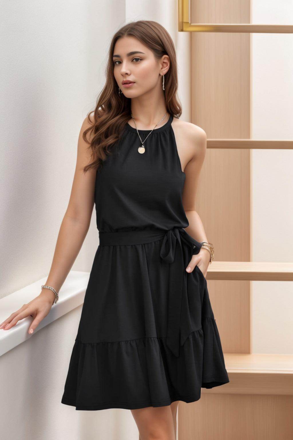 A-Line Knee Length Silk-Like Graduation Dresses CS0552