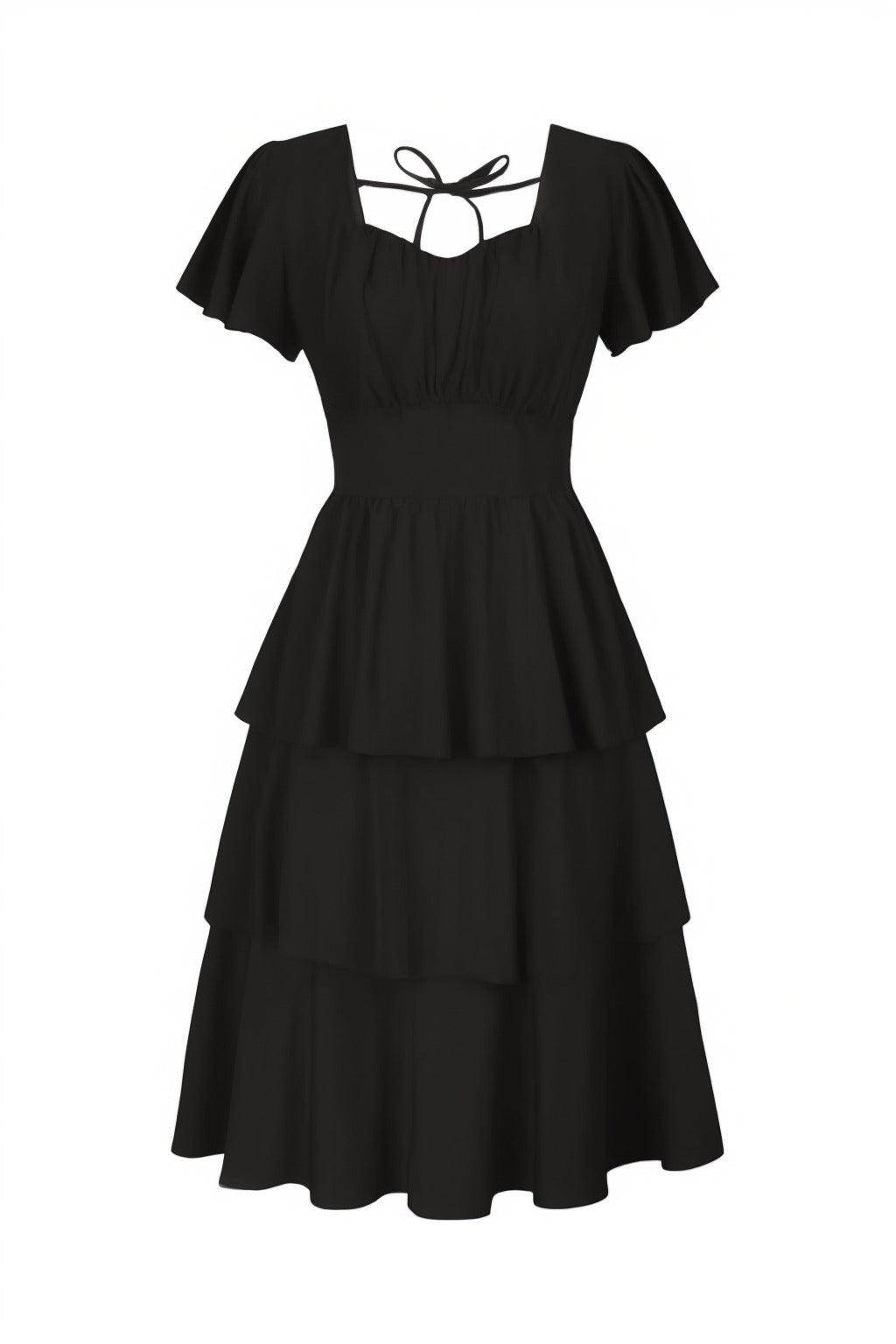 A-Line Knee Length Forged Chiffon Graduation Dresses CS0554