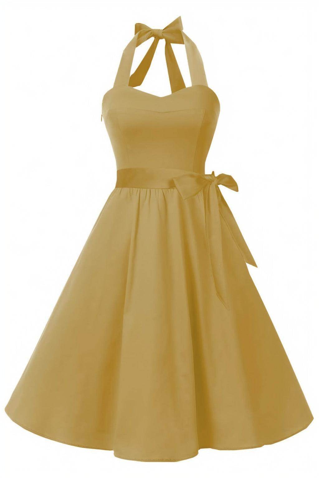 A-Line Knee Length Satin Graduation Dresses CS0559