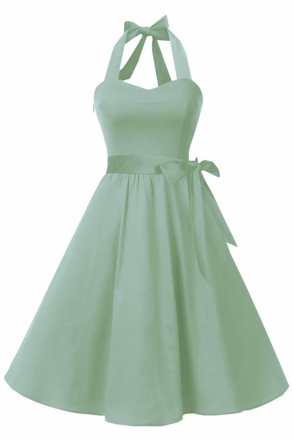 A-Line Knee Length Satin Graduation Dresses CS0559