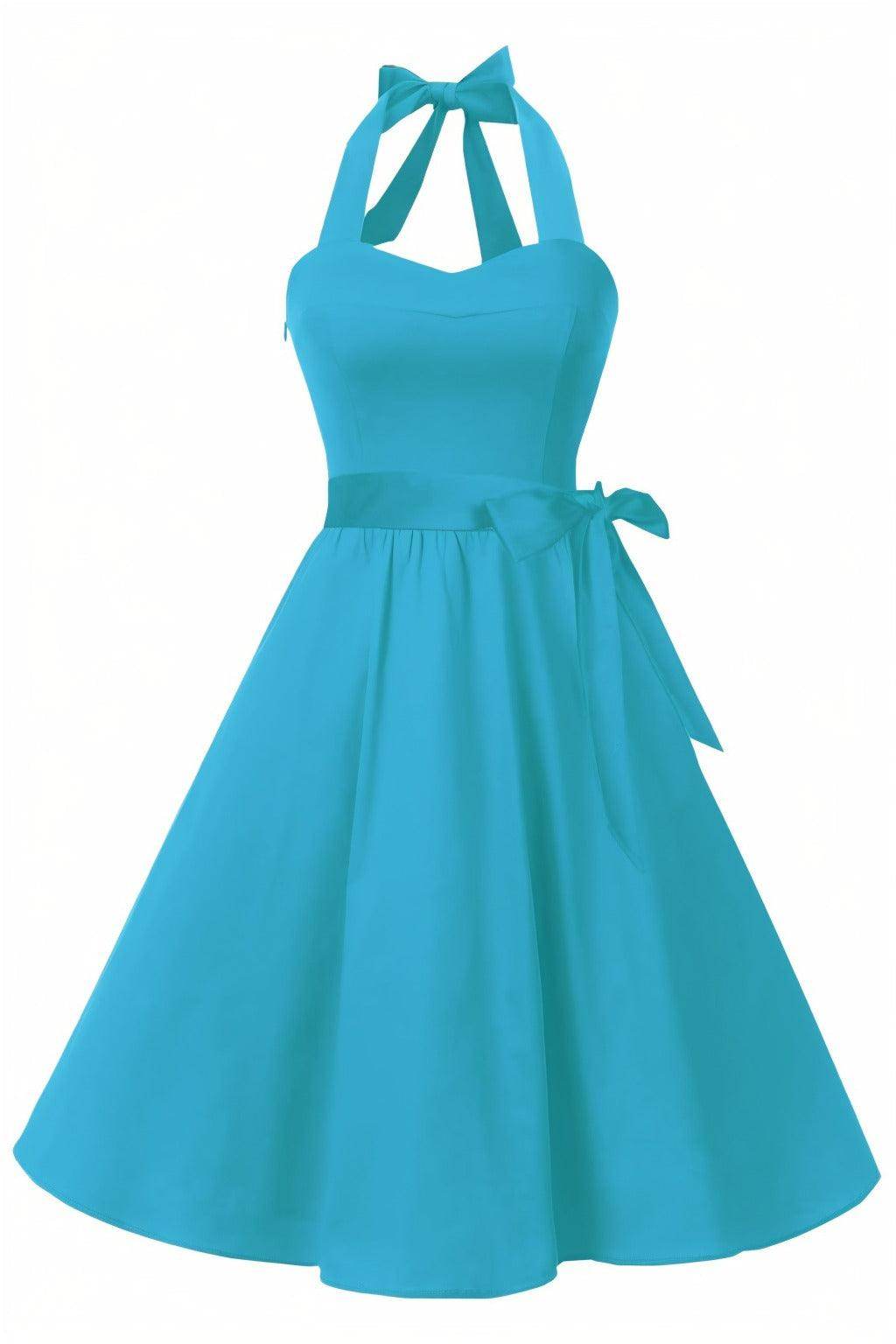 A-Line Knee Length Satin Graduation Dresses CS0559