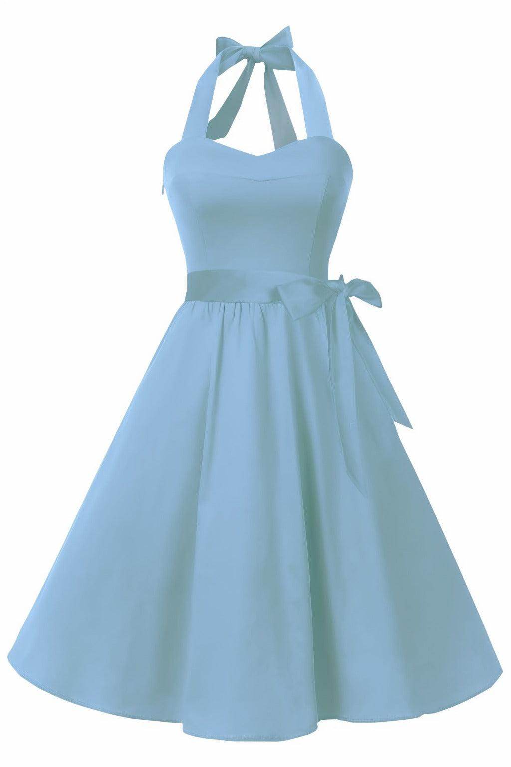 A-Line Knee Length Satin Graduation Dresses CS0559