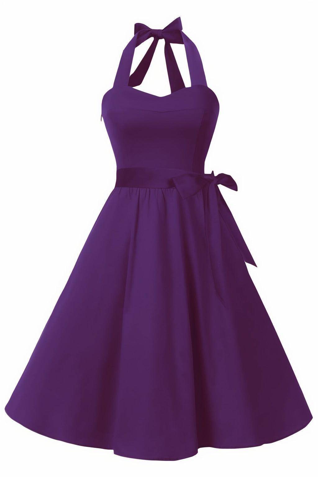A-Line Knee Length Satin Graduation Dresses CS0559