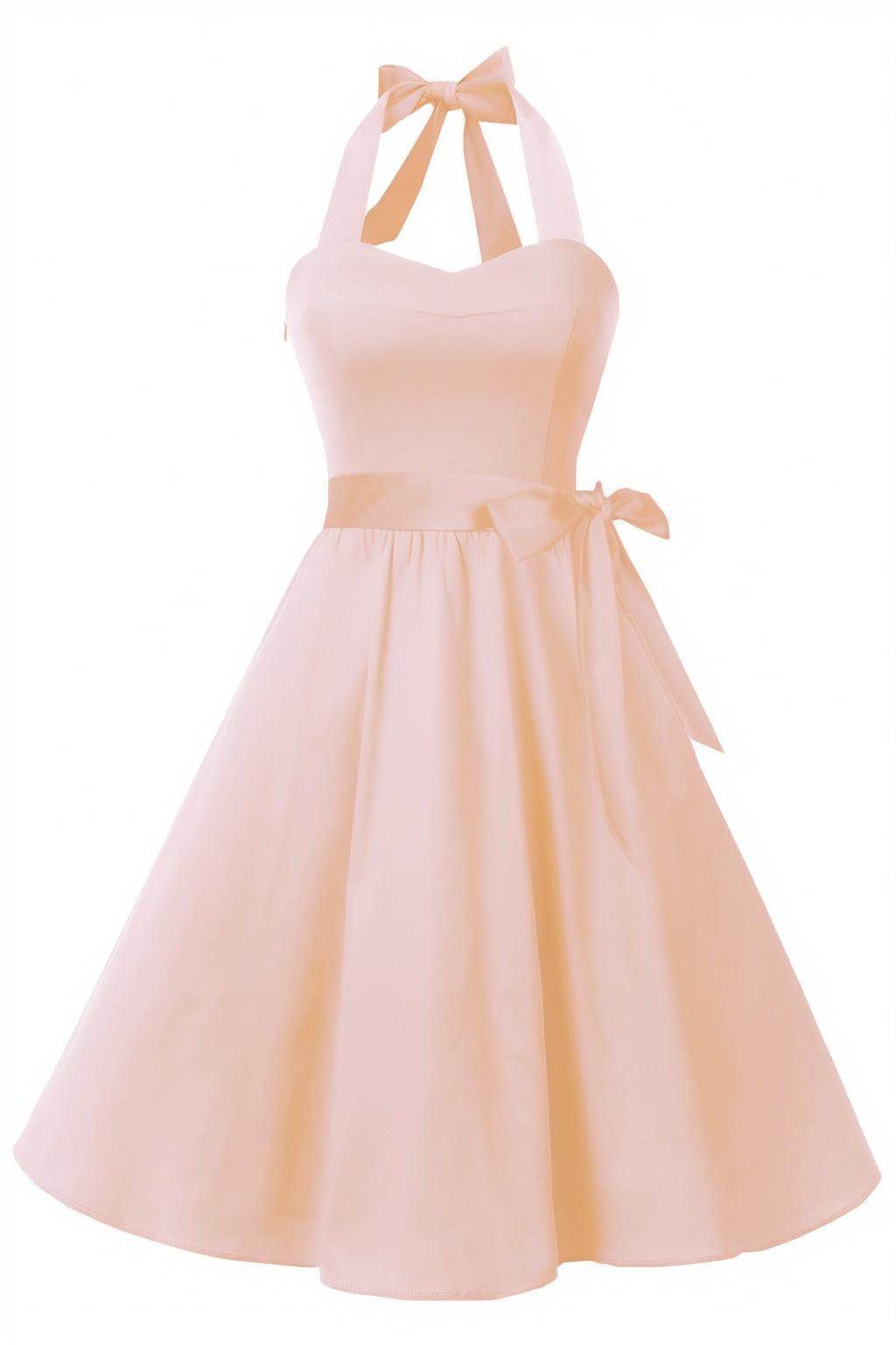 A-Line Knee Length Satin Graduation Dresses CS0559