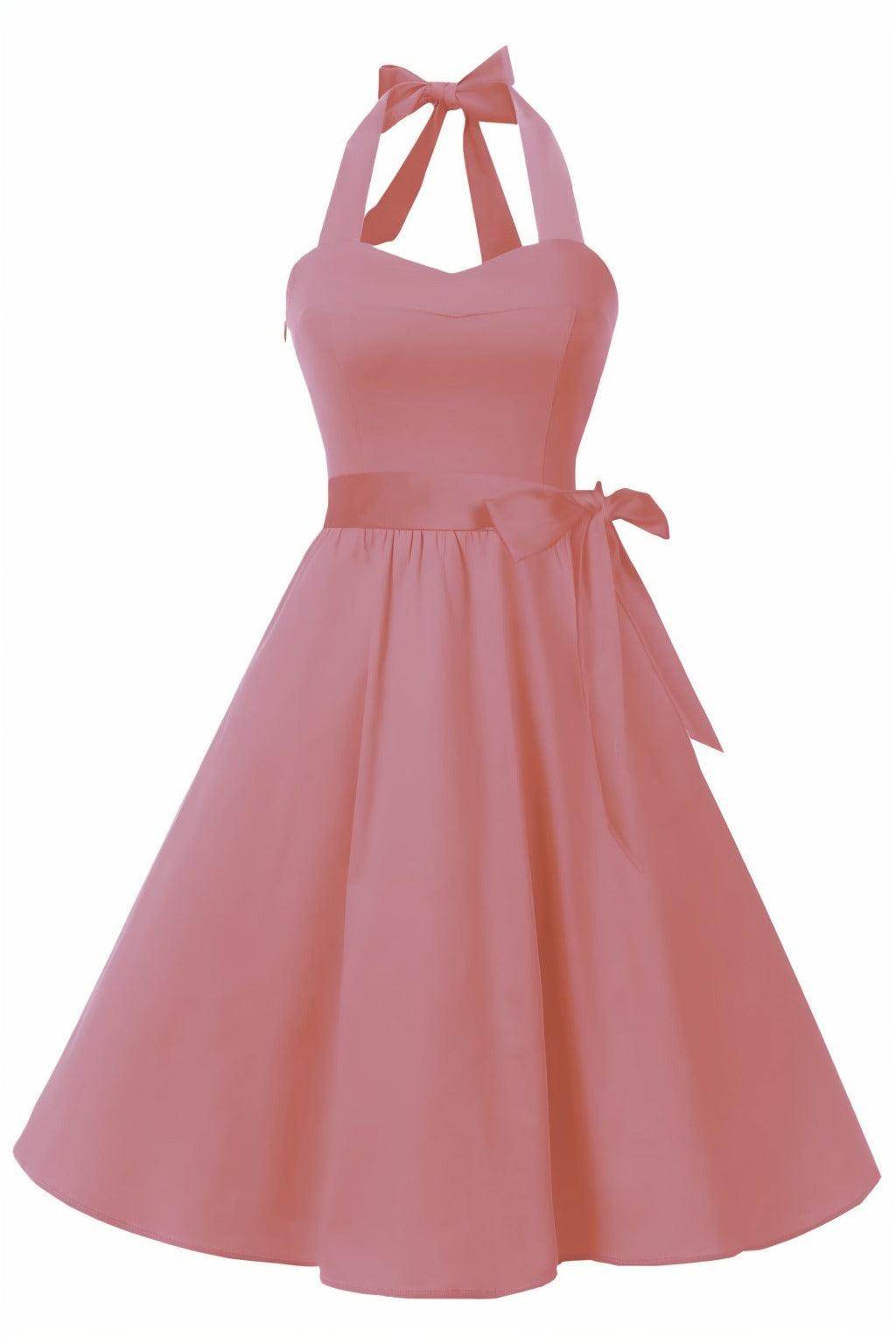 A-Line Knee Length Satin Graduation Dresses CS0559