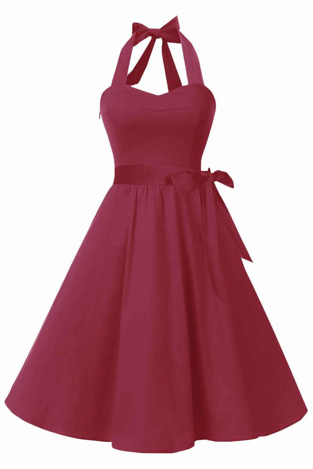A-Line Knee Length Satin Graduation Dresses CS0559