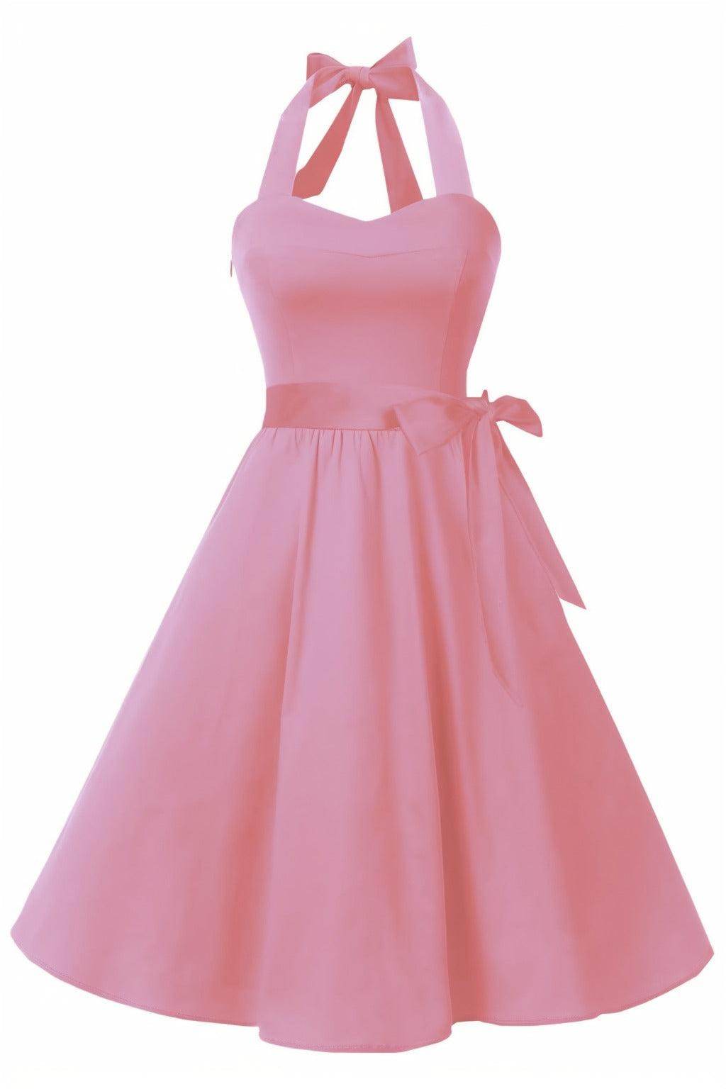 A-Line Knee Length Satin Graduation Dresses CS0559