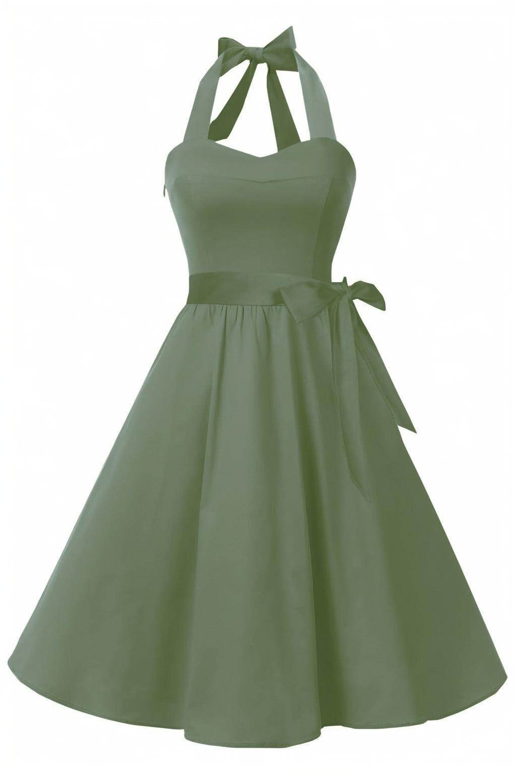 A-Line Knee Length Satin Graduation Dresses CS0559