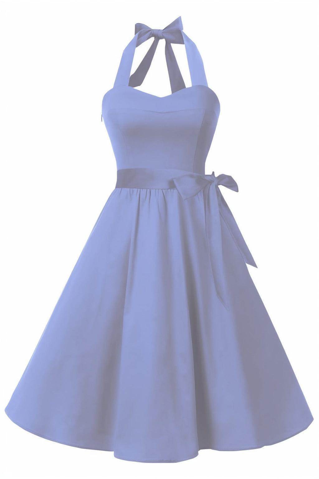 A-Line Knee Length Satin Graduation Dresses CS0559
