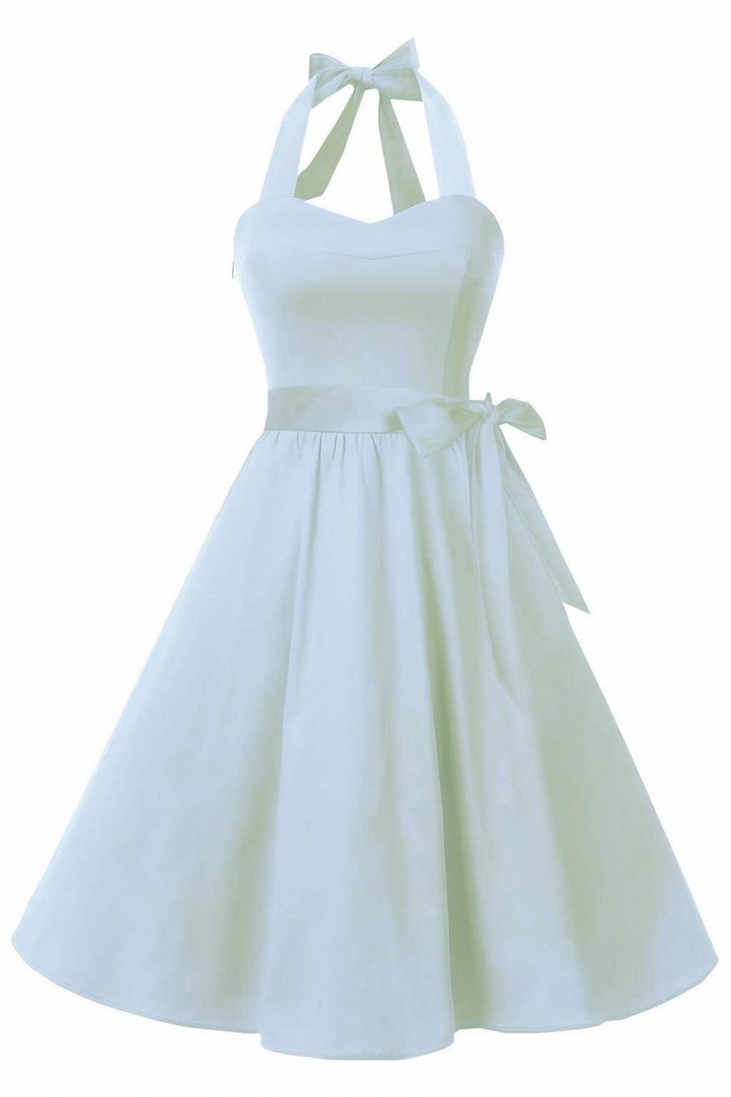 A-Line Knee Length Satin Graduation Dresses CS0559