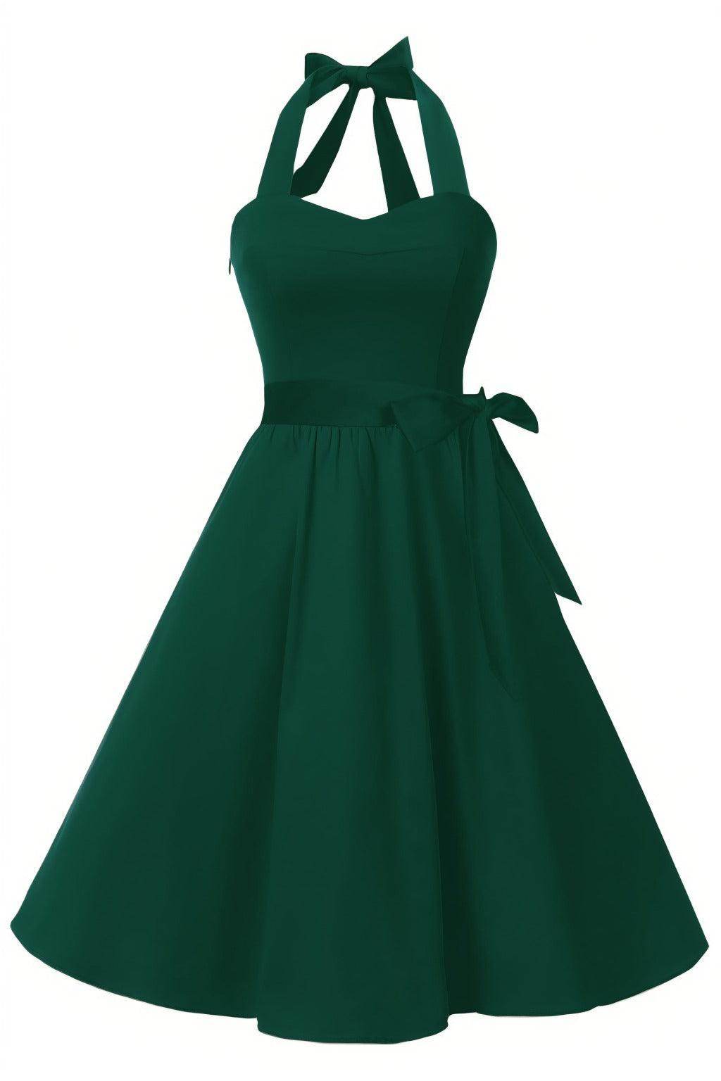 A-Line Knee Length Satin Graduation Dresses CS0559