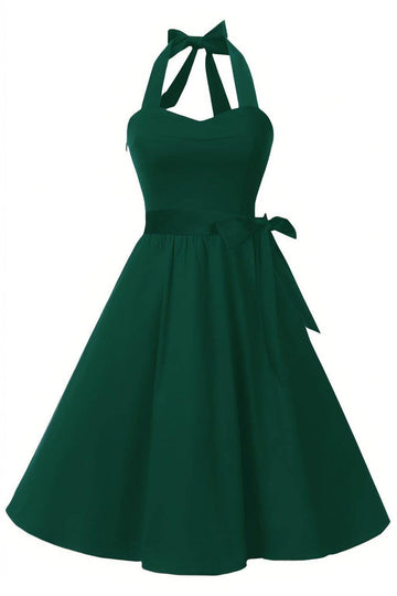 A-Line Knee Length Satin Graduation Dresses CS0559