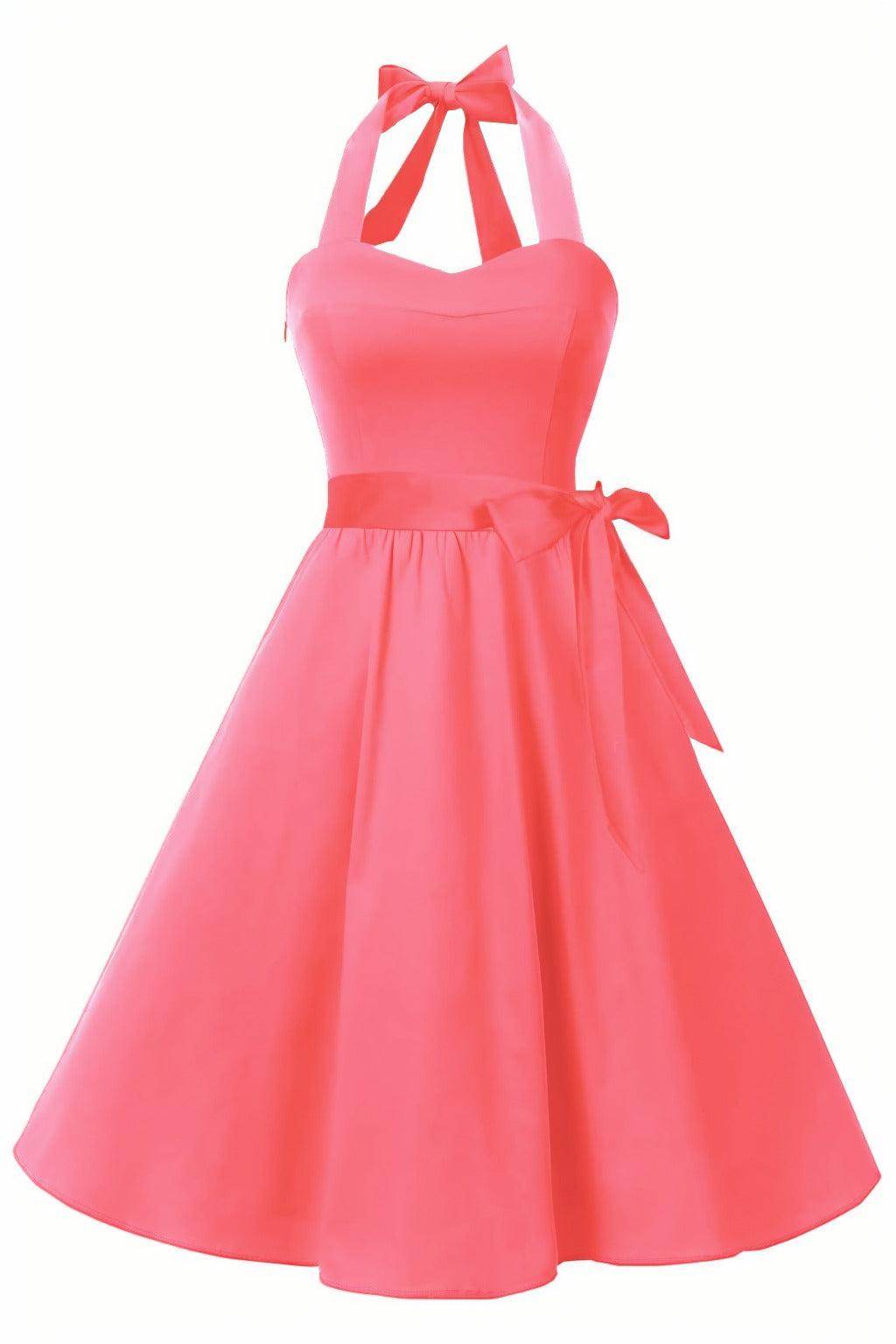 A-Line Knee Length Satin Graduation Dresses CS0559