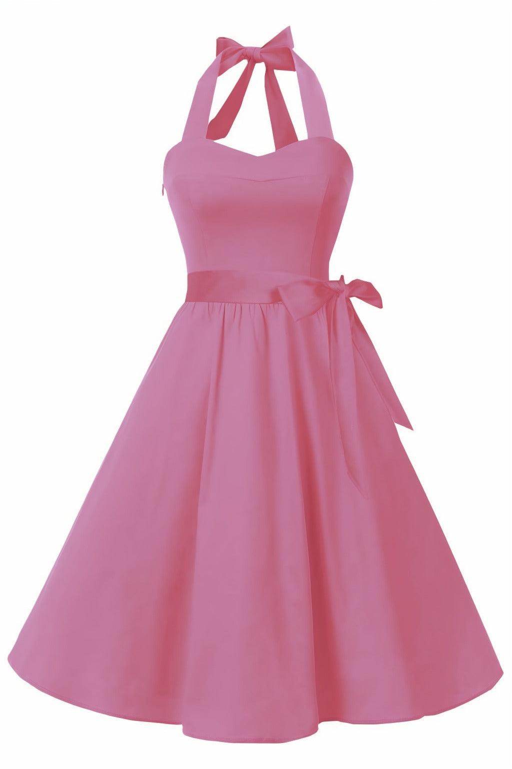 A-Line Knee Length Satin Graduation Dresses CS0559
