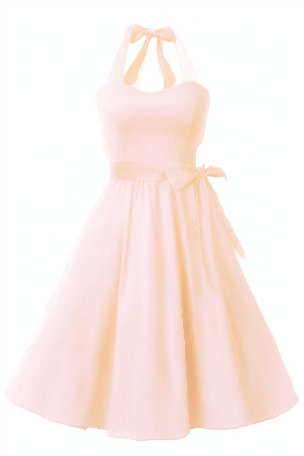A-Line Knee Length Satin Graduation Dresses CS0559