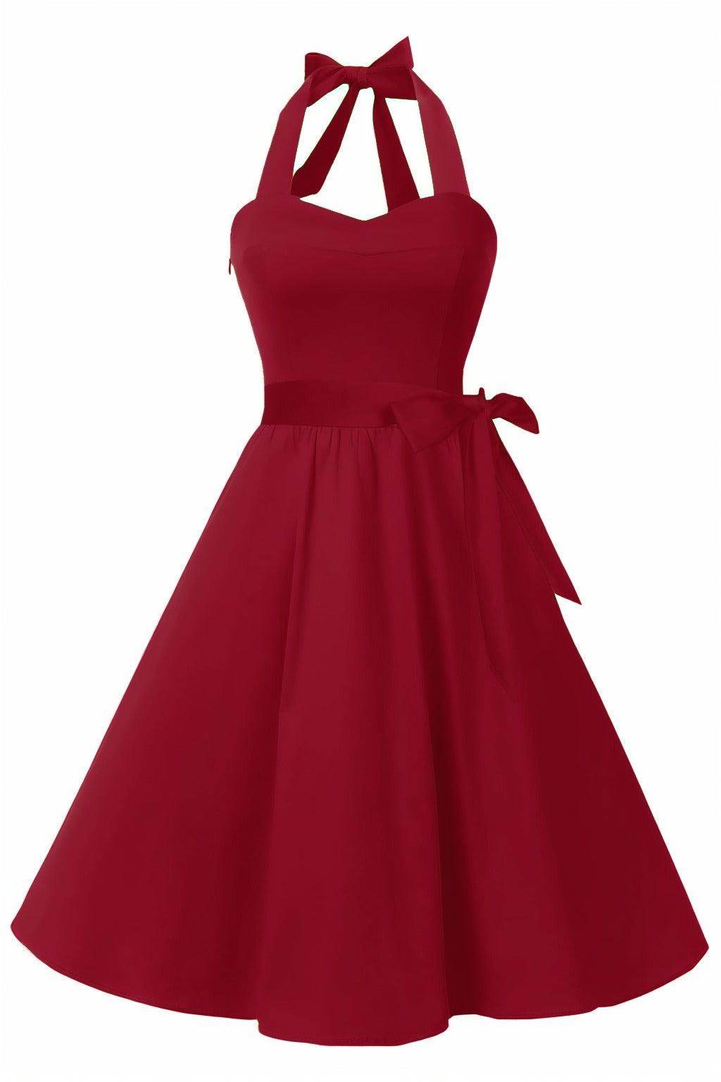 A-Line Knee Length Satin Graduation Dresses CS0559