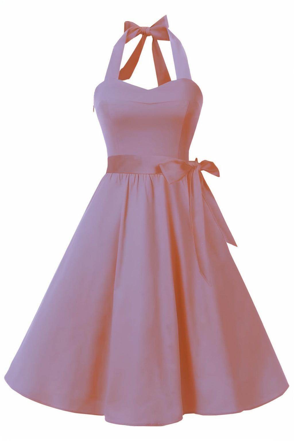 A-Line Knee Length Satin Graduation Dresses CS0559