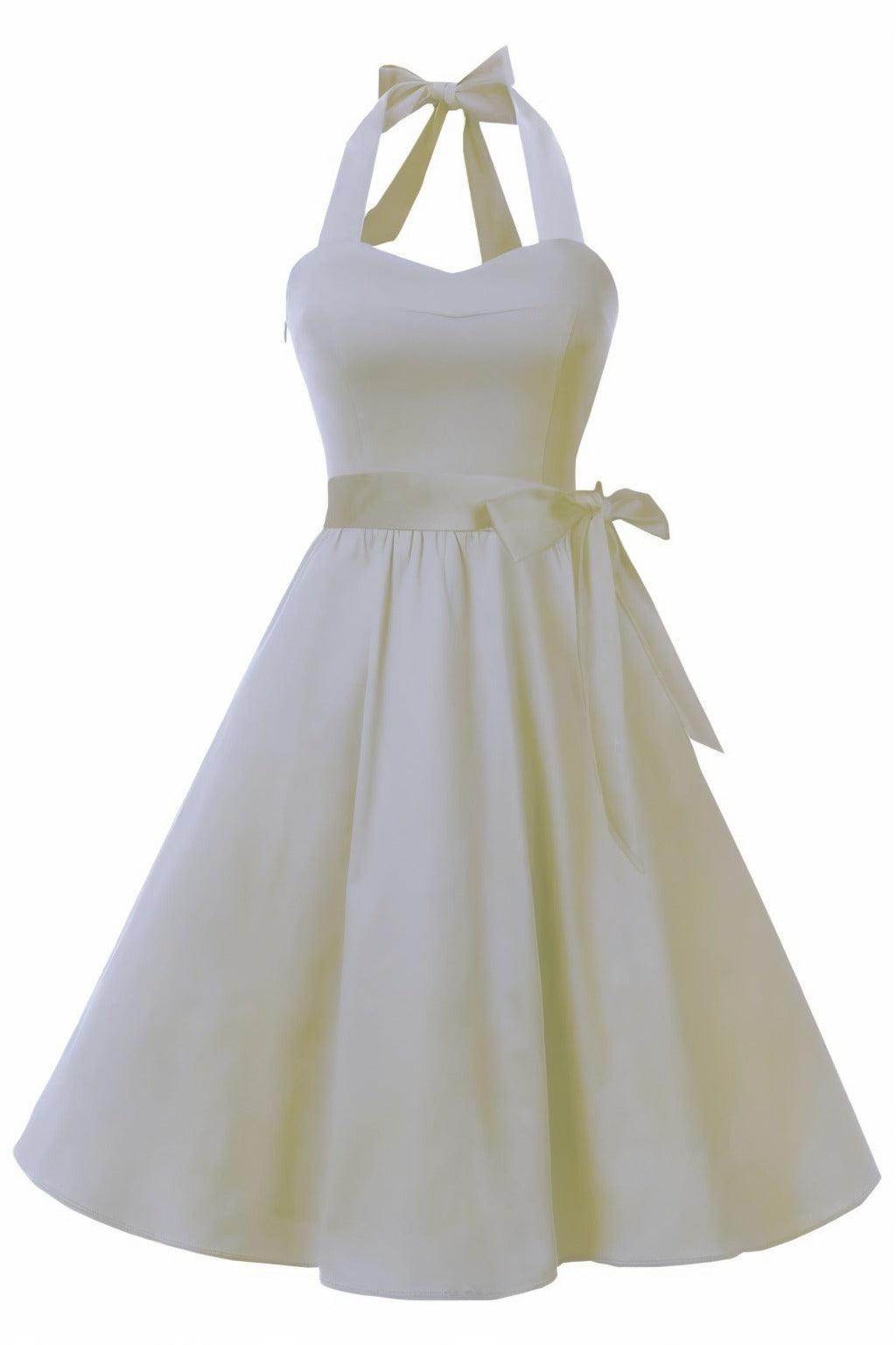 A-Line Knee Length Satin Graduation Dresses CS0559