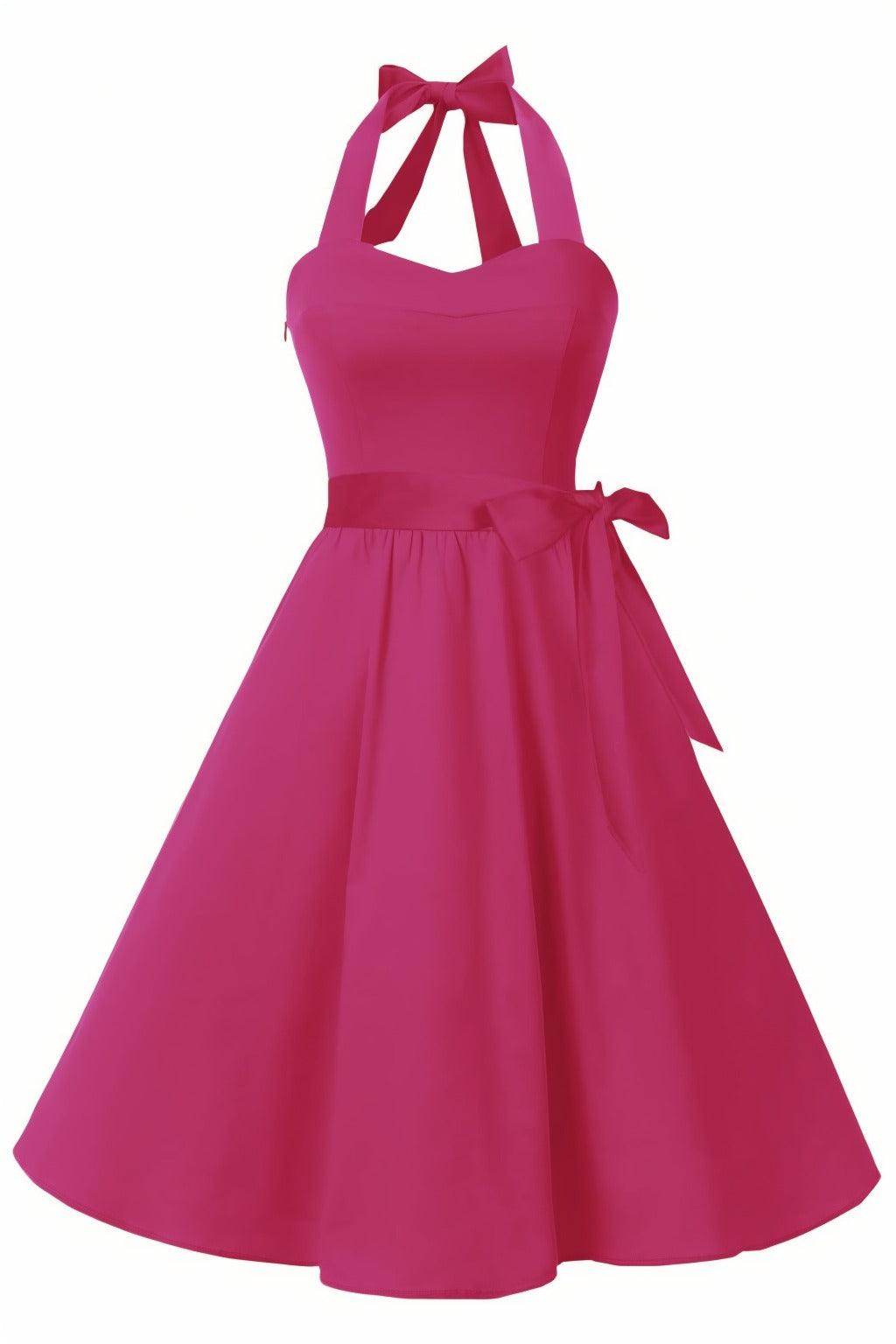 A-Line Knee Length Satin Graduation Dresses CS0559