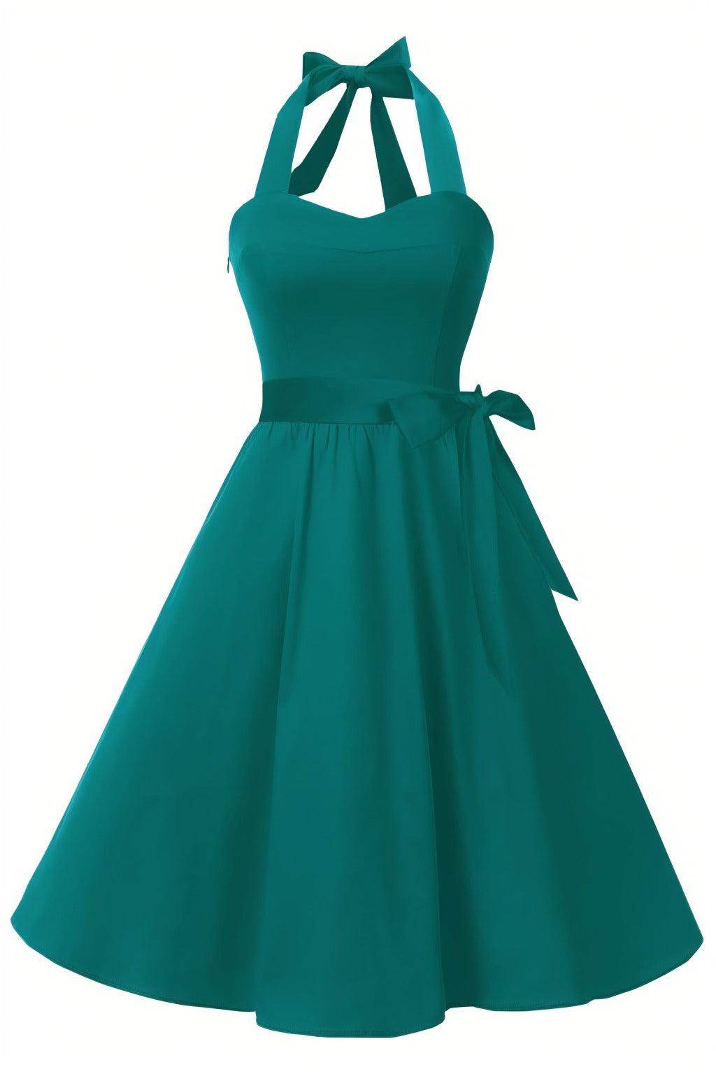 A-Line Knee Length Satin Graduation Dresses CS0559