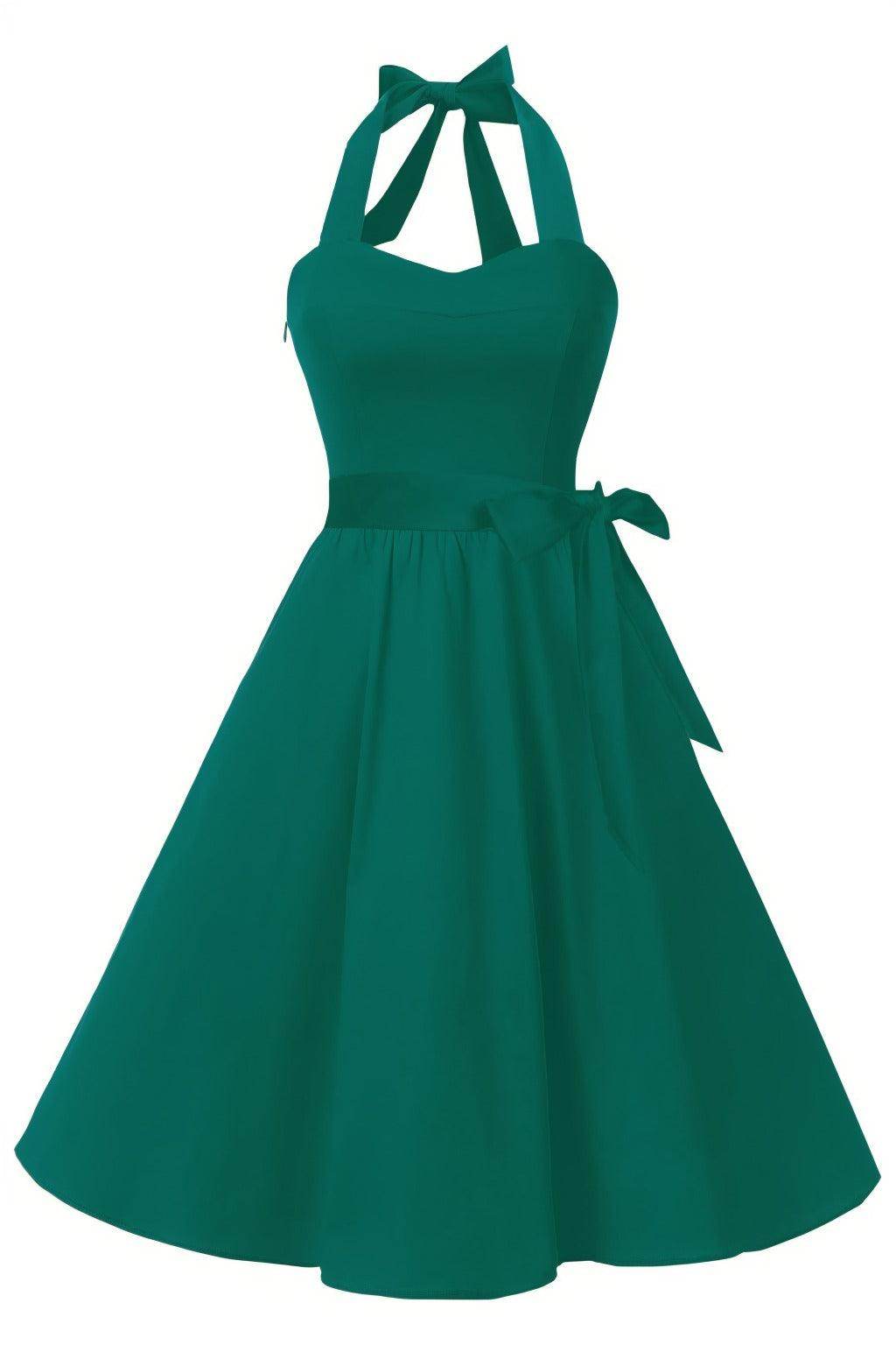 A-Line Knee Length Satin Graduation Dresses CS0559