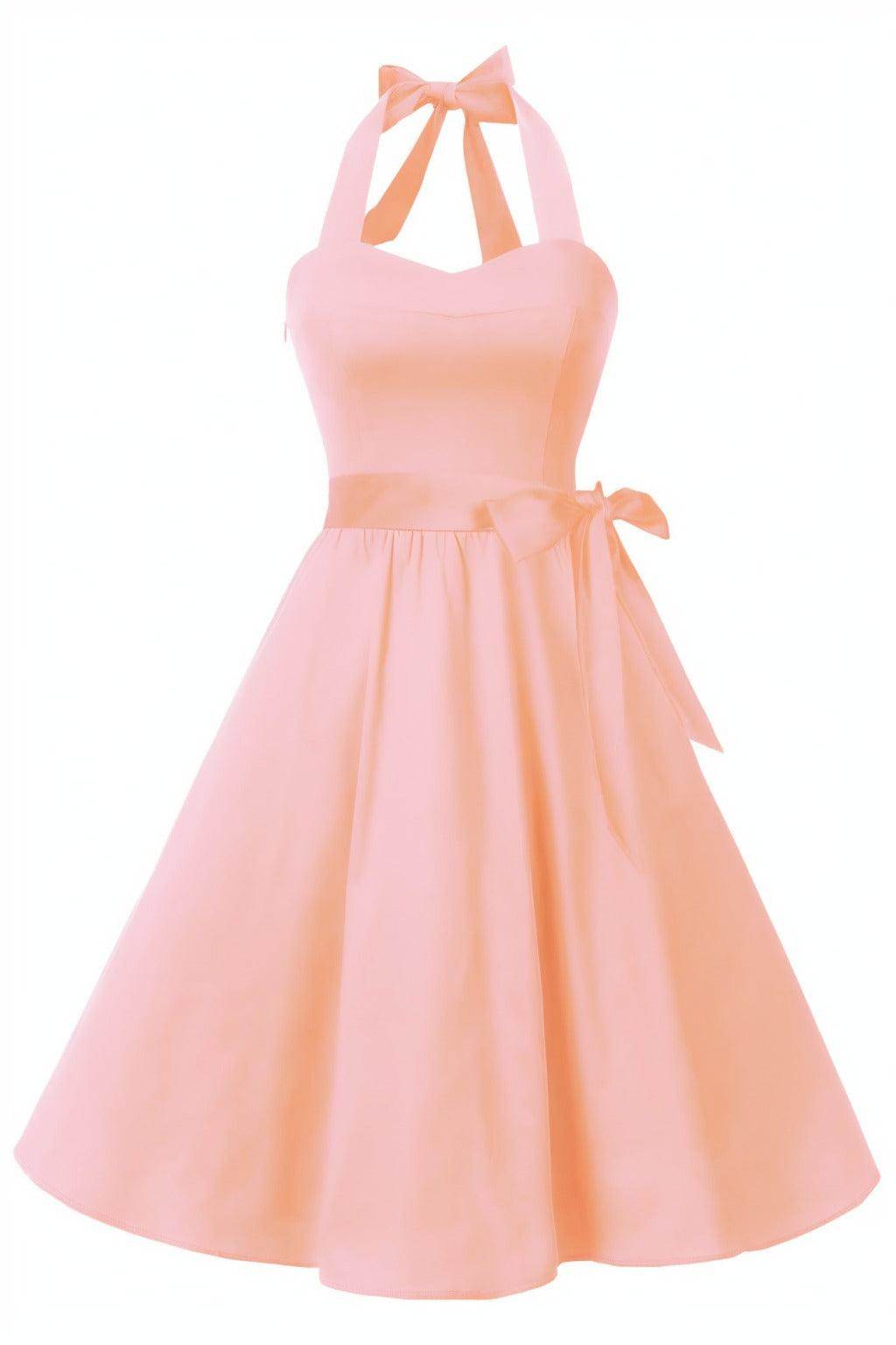 A-Line Knee Length Satin Graduation Dresses CS0559