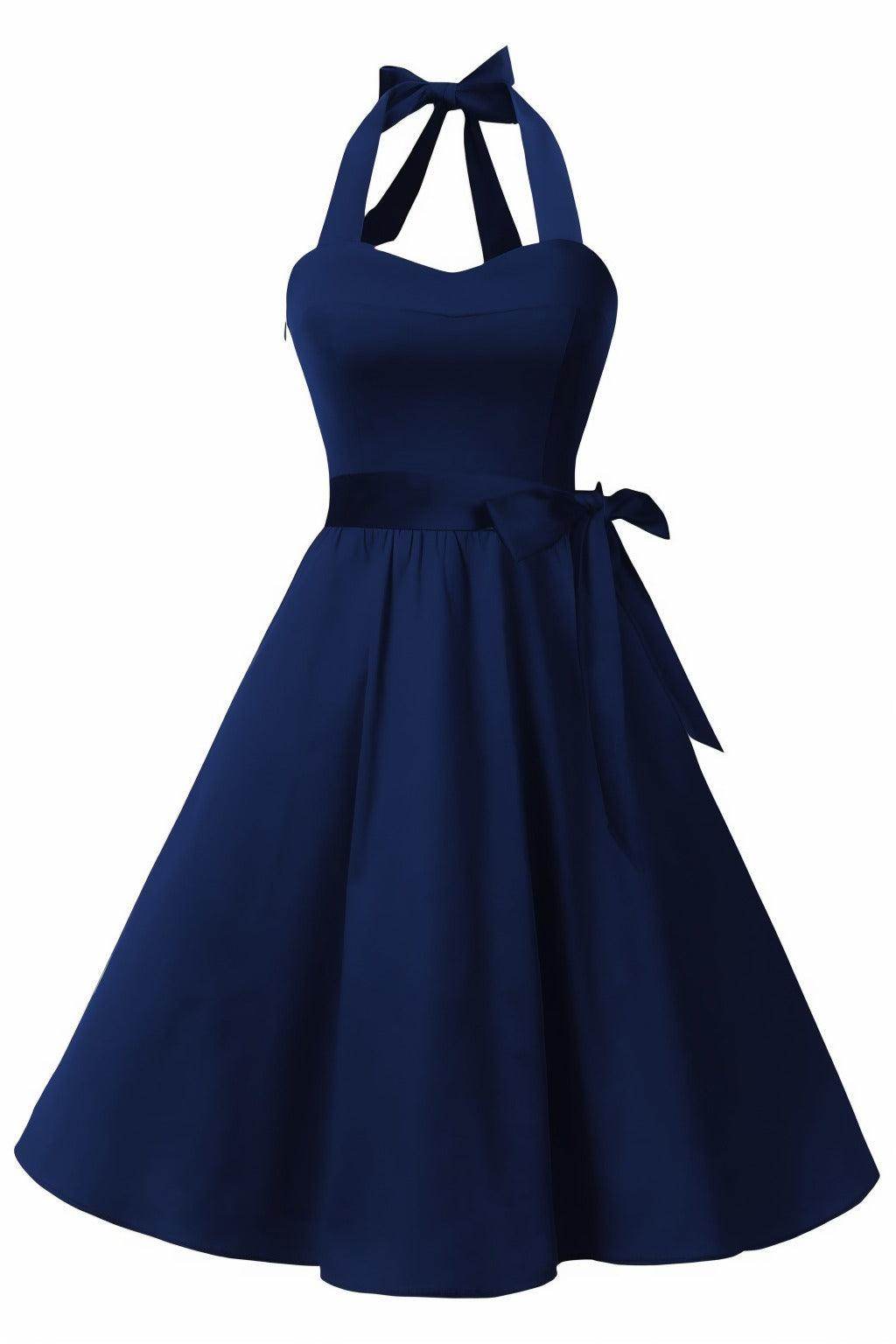 A-Line Knee Length Satin Graduation Dresses CS0559