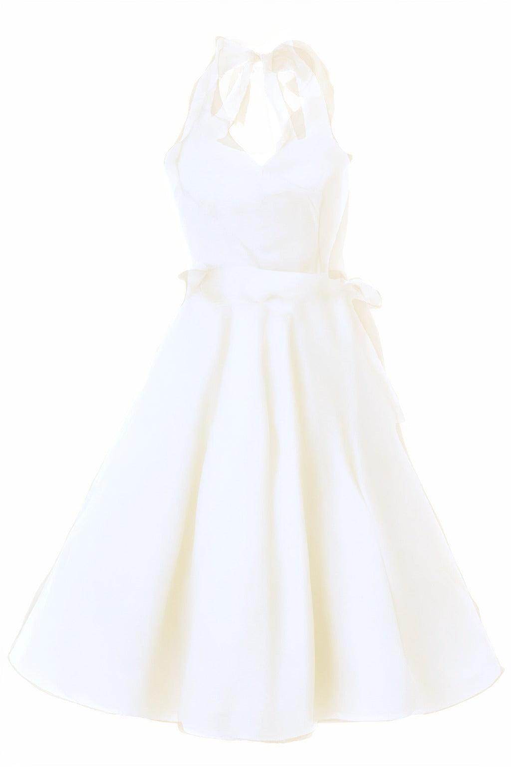 A-Line Knee Length Satin Graduation Dresses CS0559
