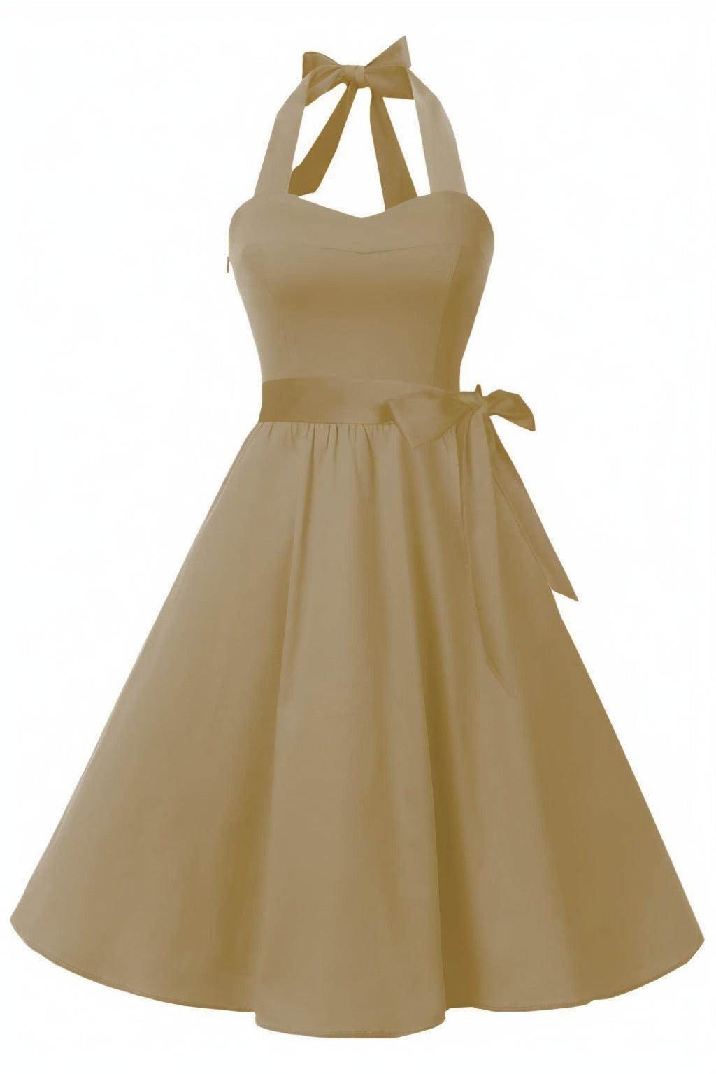 A-Line Knee Length Satin Graduation Dresses CS0559