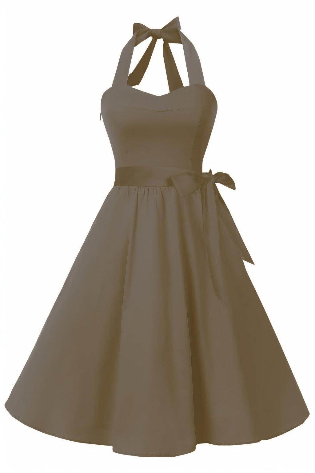 A-Line Knee Length Satin Graduation Dresses CS0559