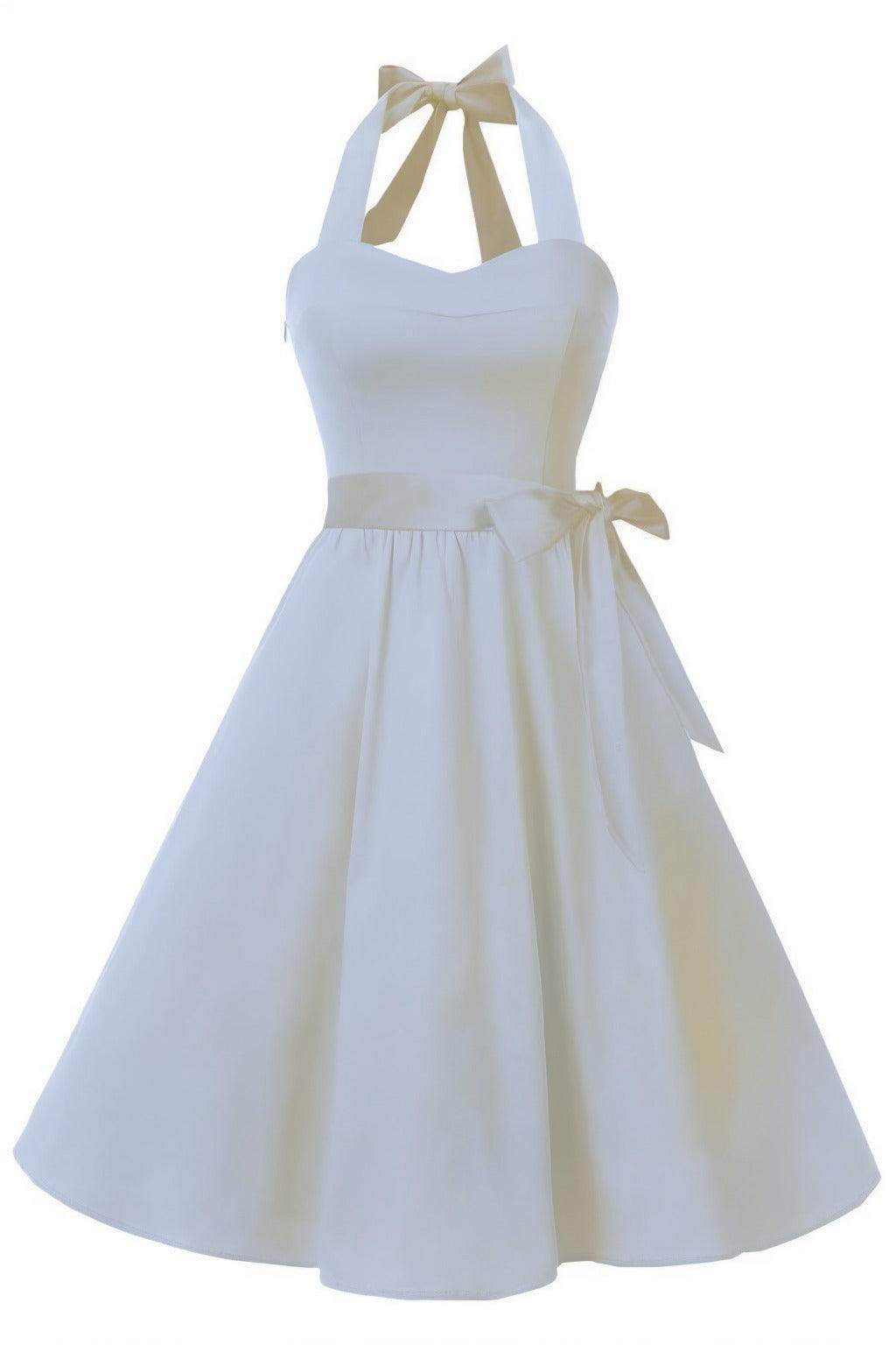 A-Line Knee Length Satin Graduation Dresses CS0559