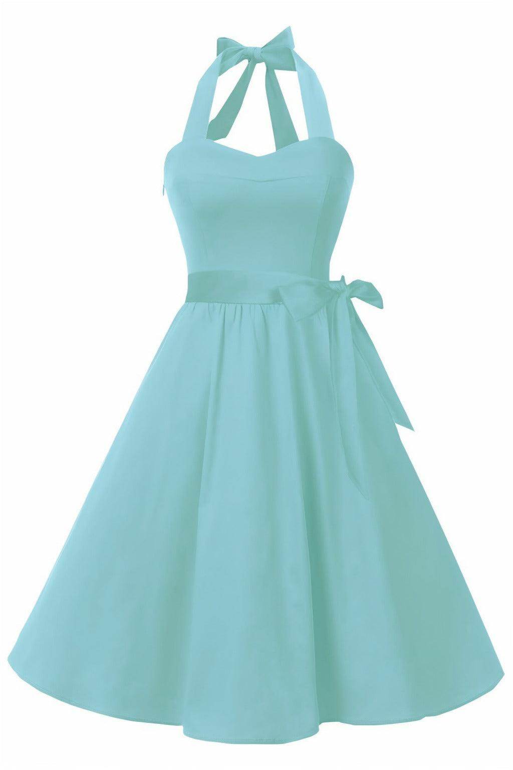 A-Line Knee Length Satin Graduation Dresses CS0559