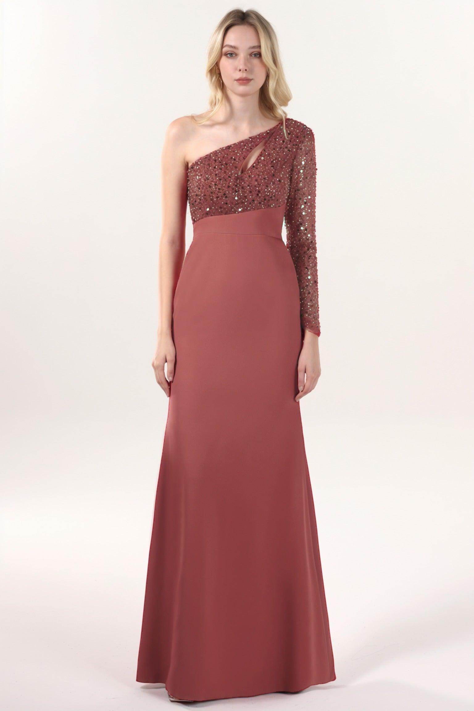 Trumpet-Mermaid Maxi Stretch Crepe Formal Dress CS0587