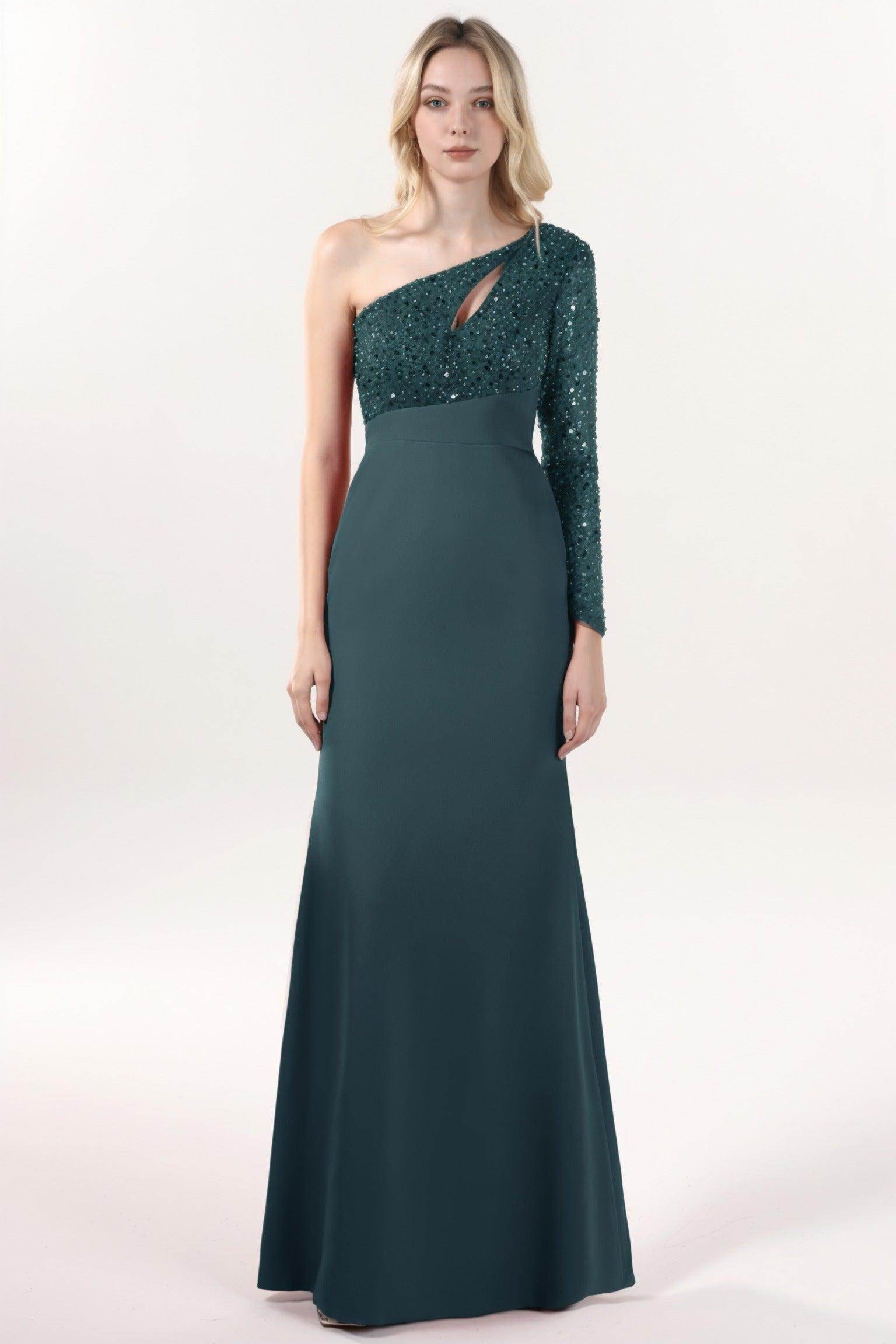 Trumpet-Mermaid Maxi Stretch Crepe Formal Dress CS0587
