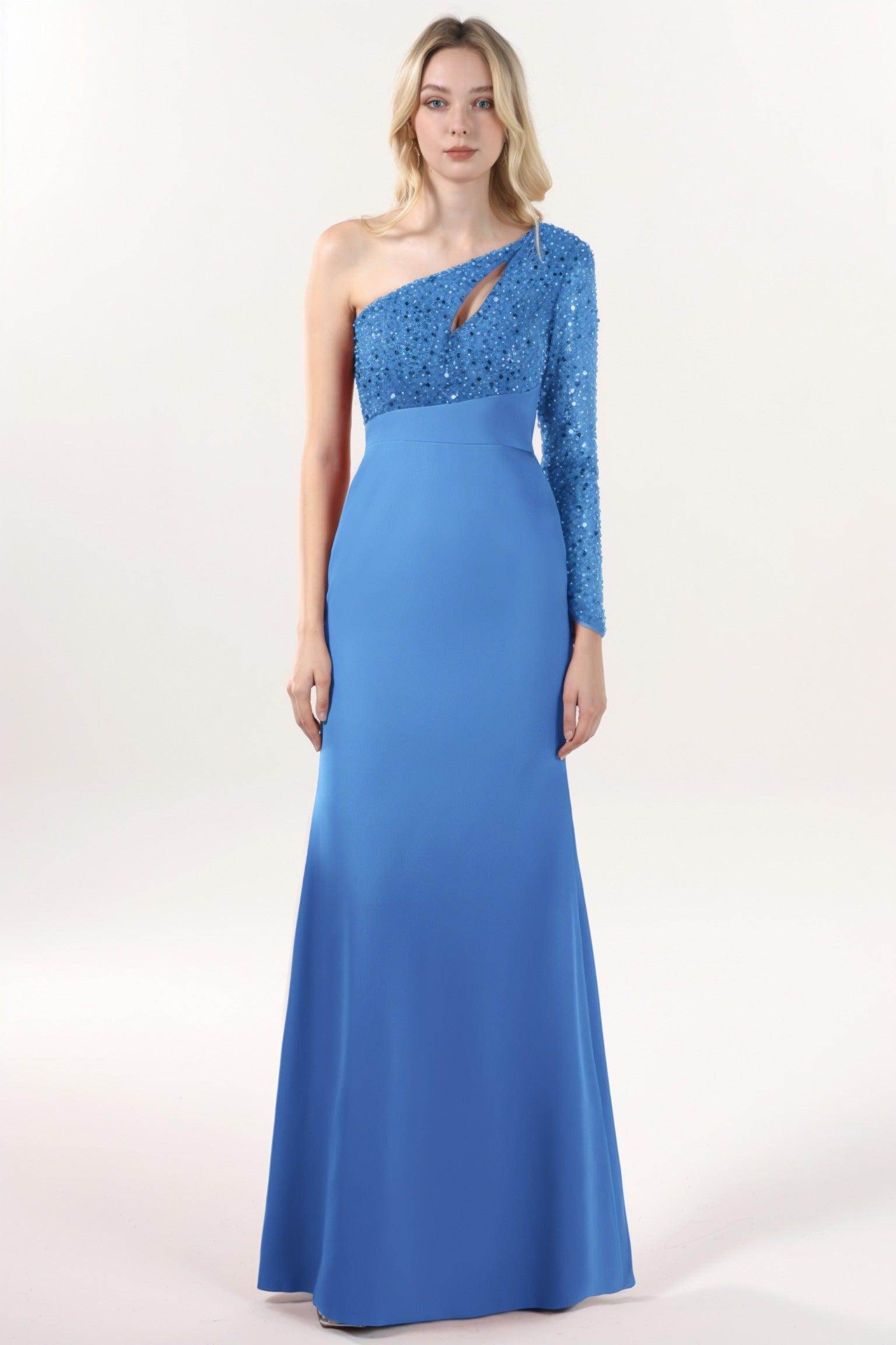 Trumpet-Mermaid Maxi Stretch Crepe Formal Dress CS0587