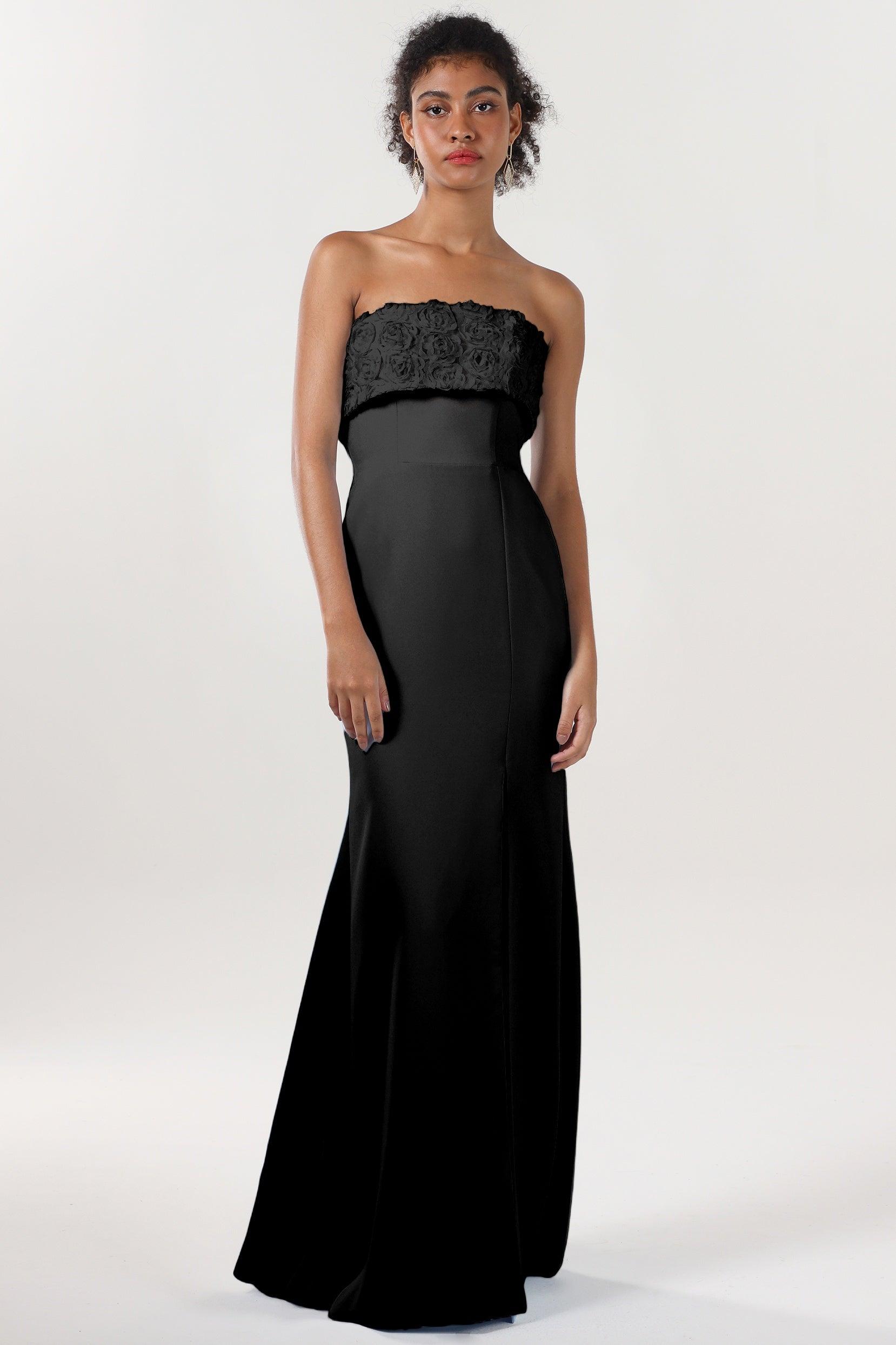 Trumpet-Mermaid Sweep-Brush Train Stretch Crepe Bridesmaid Dress CS0591BM
