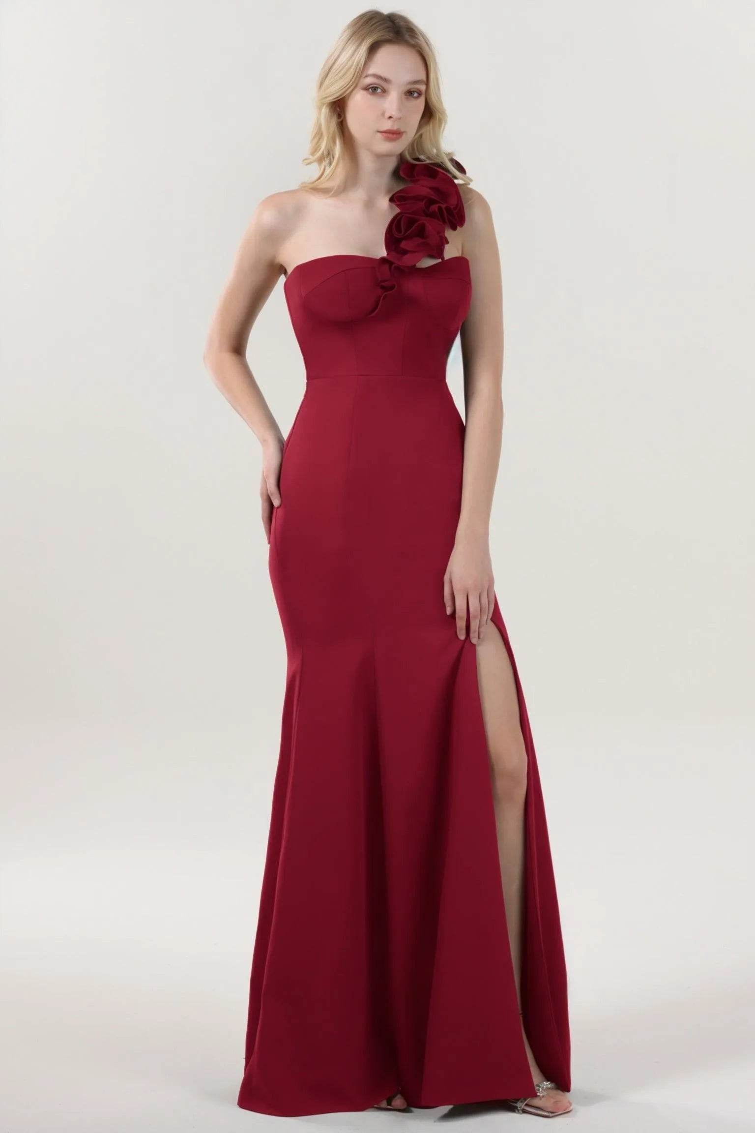 Trumpet-Mermaid Maxi Stretch Crepe Formal Dress CS0596
