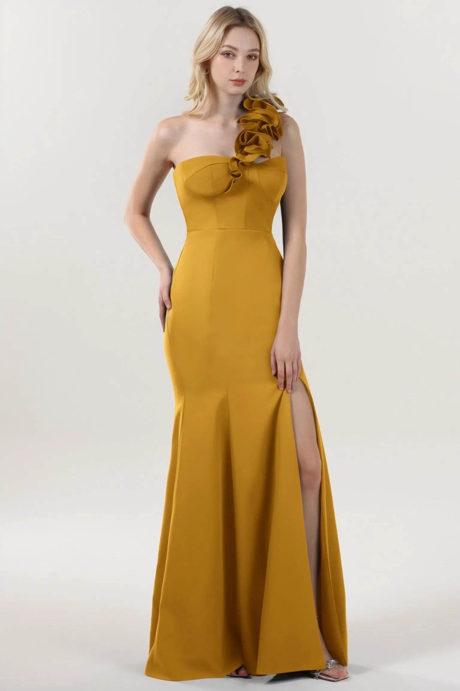 Trumpet-Mermaid Maxi Stretch Crepe Formal Dress CS0596