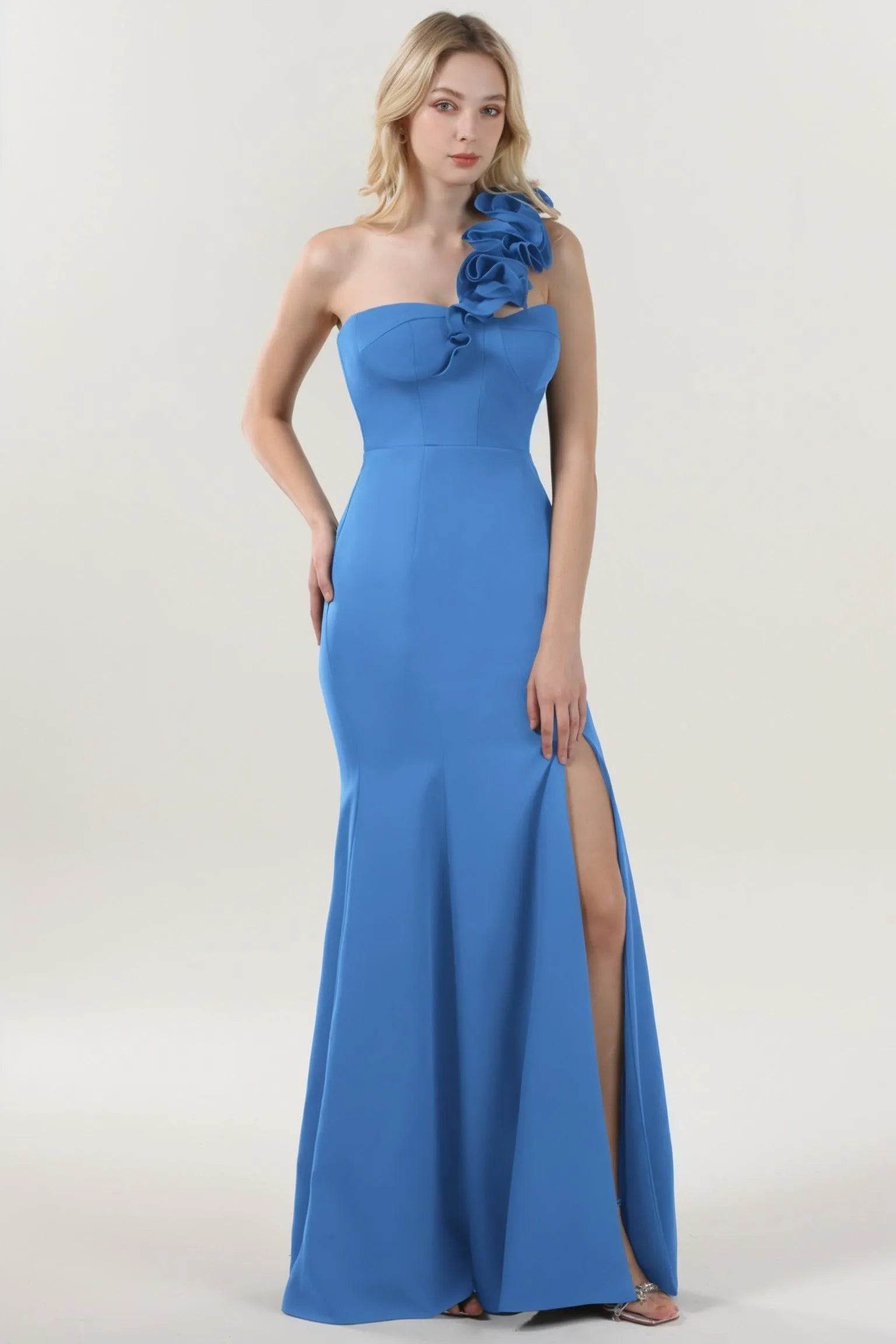 Trumpet-Mermaid Maxi Stretch Crepe Formal Dress CS0596