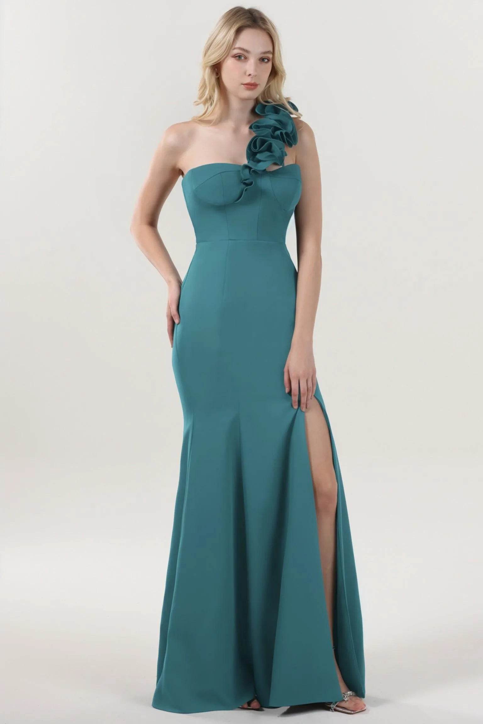 Trumpet-Mermaid Maxi Stretch Crepe Formal Dress CS0596