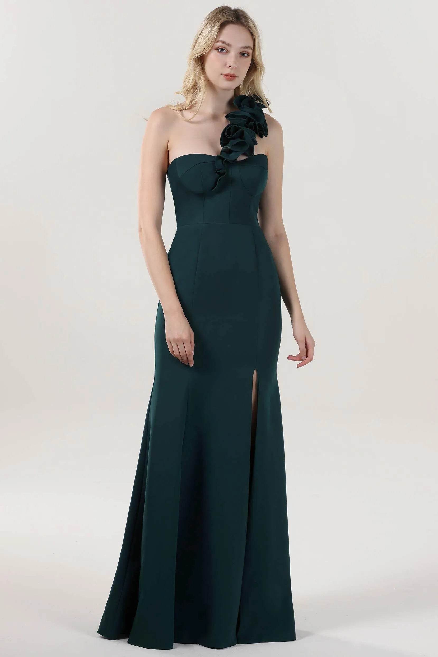 Trumpet-Mermaid Maxi Stretch Crepe Formal Dress CS0596