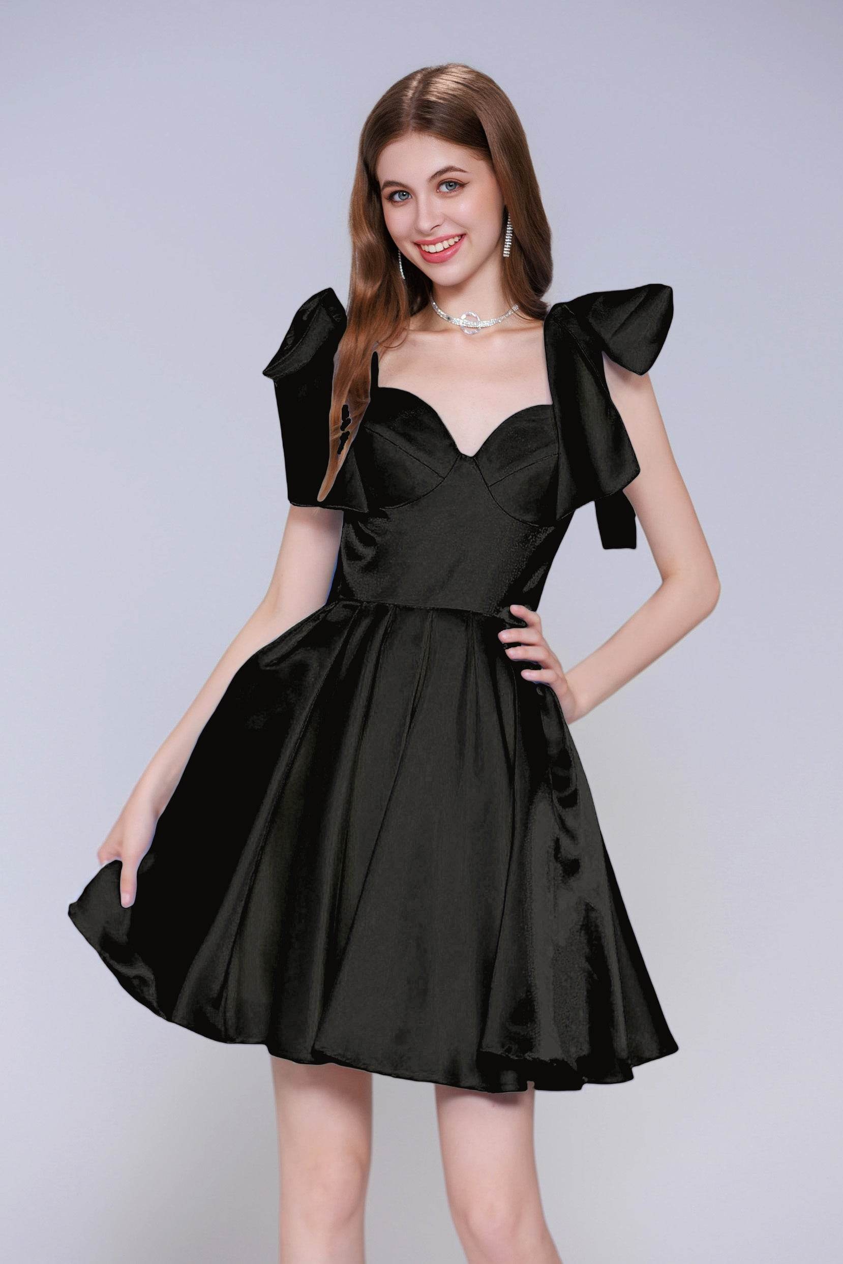 Princess Mini Satin Homecoming Dress CS0944