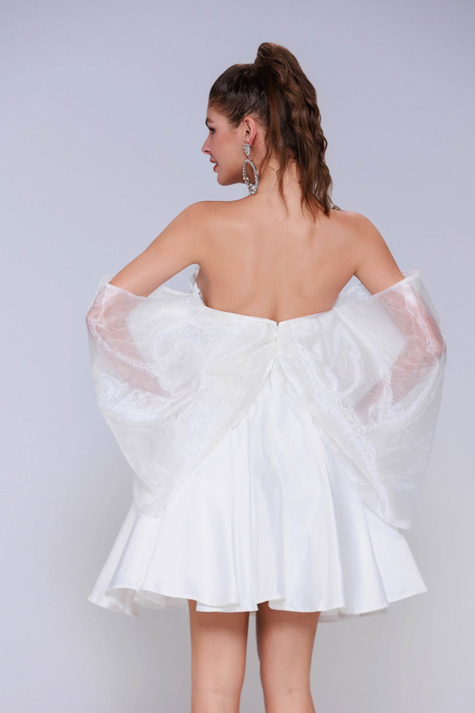 Princess Mini Satin Homecoming Dress CS0945