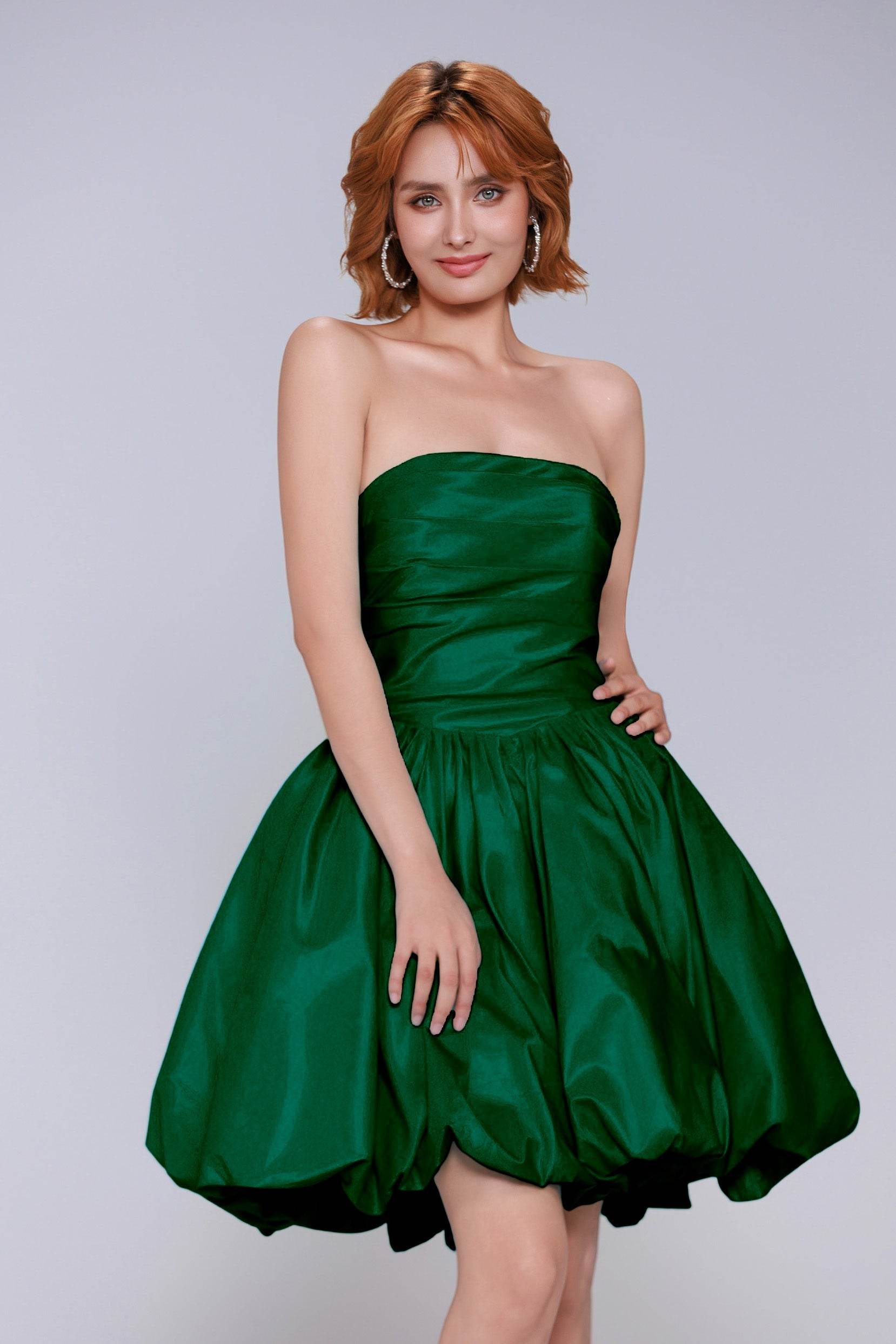 A-Line Mini Taffeta Homecoming Dress CS0951