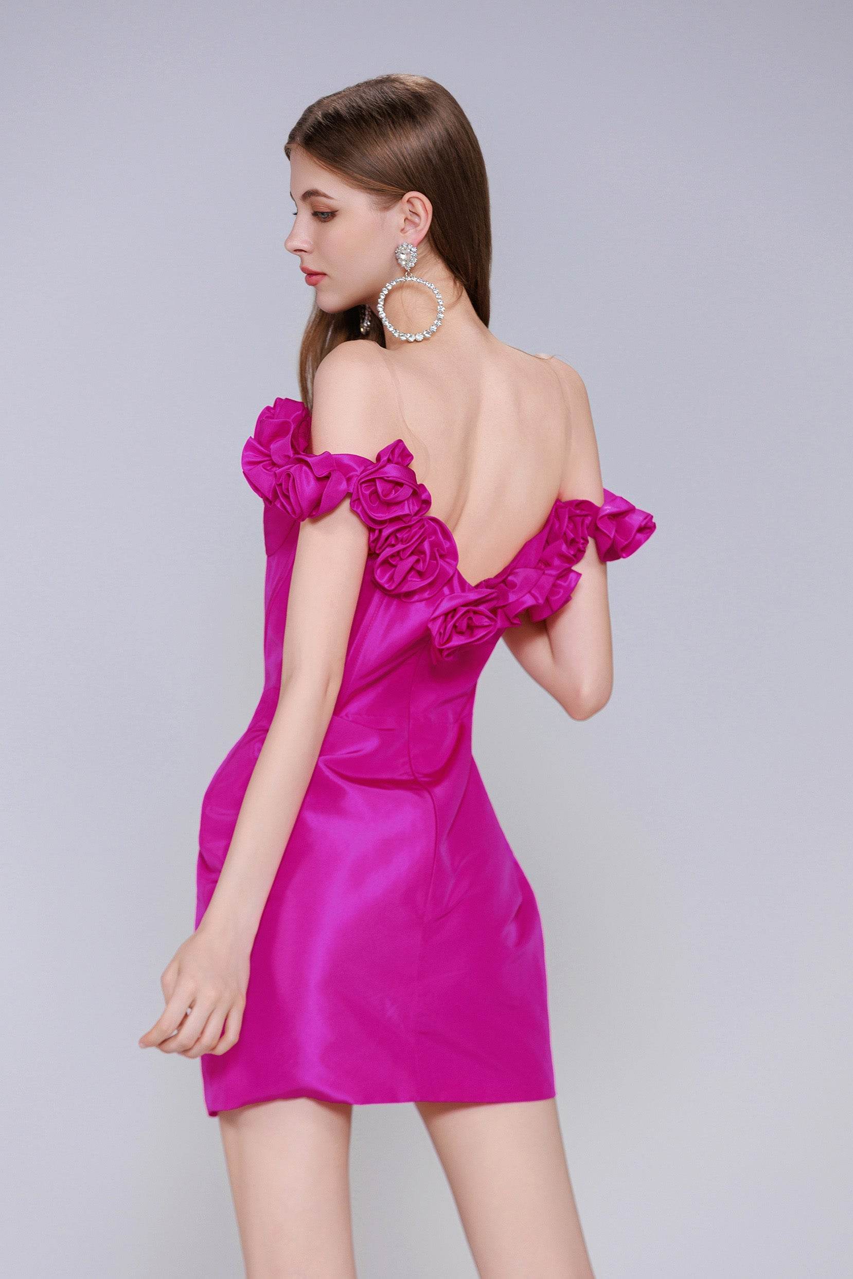 Sheath-Column Mini Taffeta Homecoming Dress CS0953