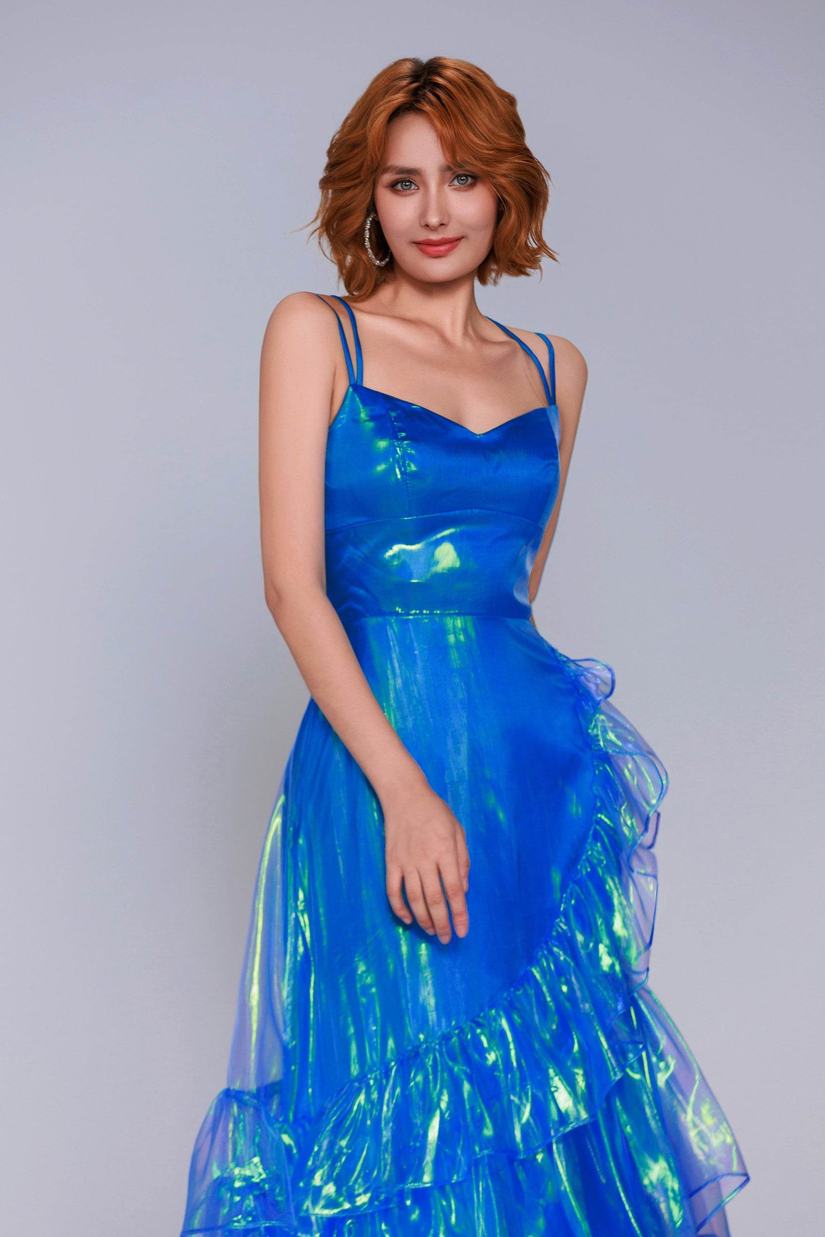 A-Line Maxi Organza Prom Dress CS0959